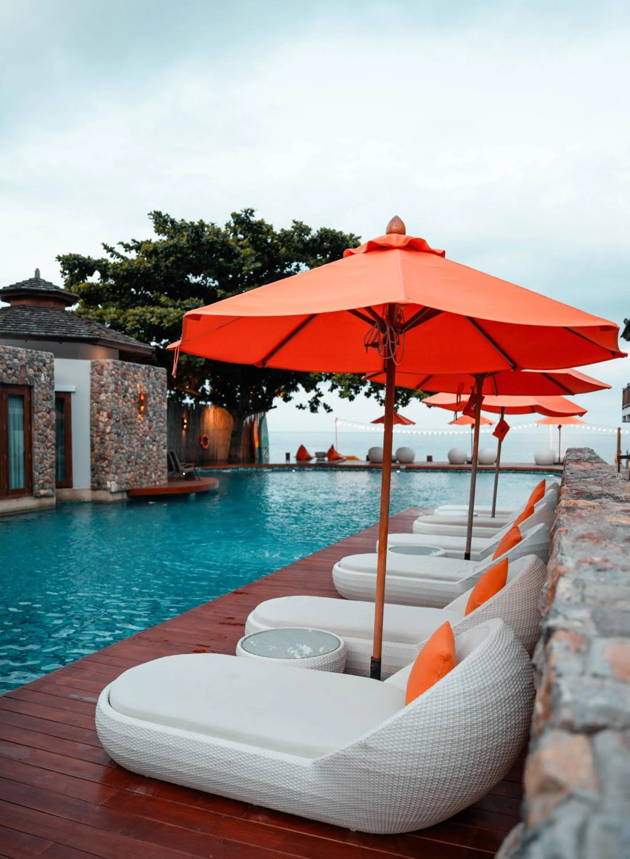 Pool view in Yotaka Khanom