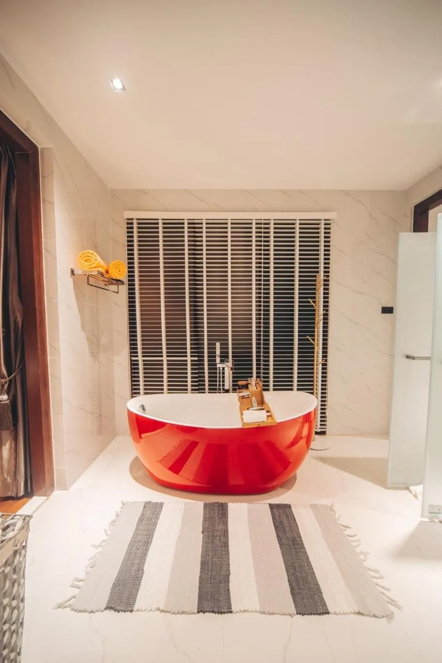 Bathroom, Bed in Yotaka Khanom