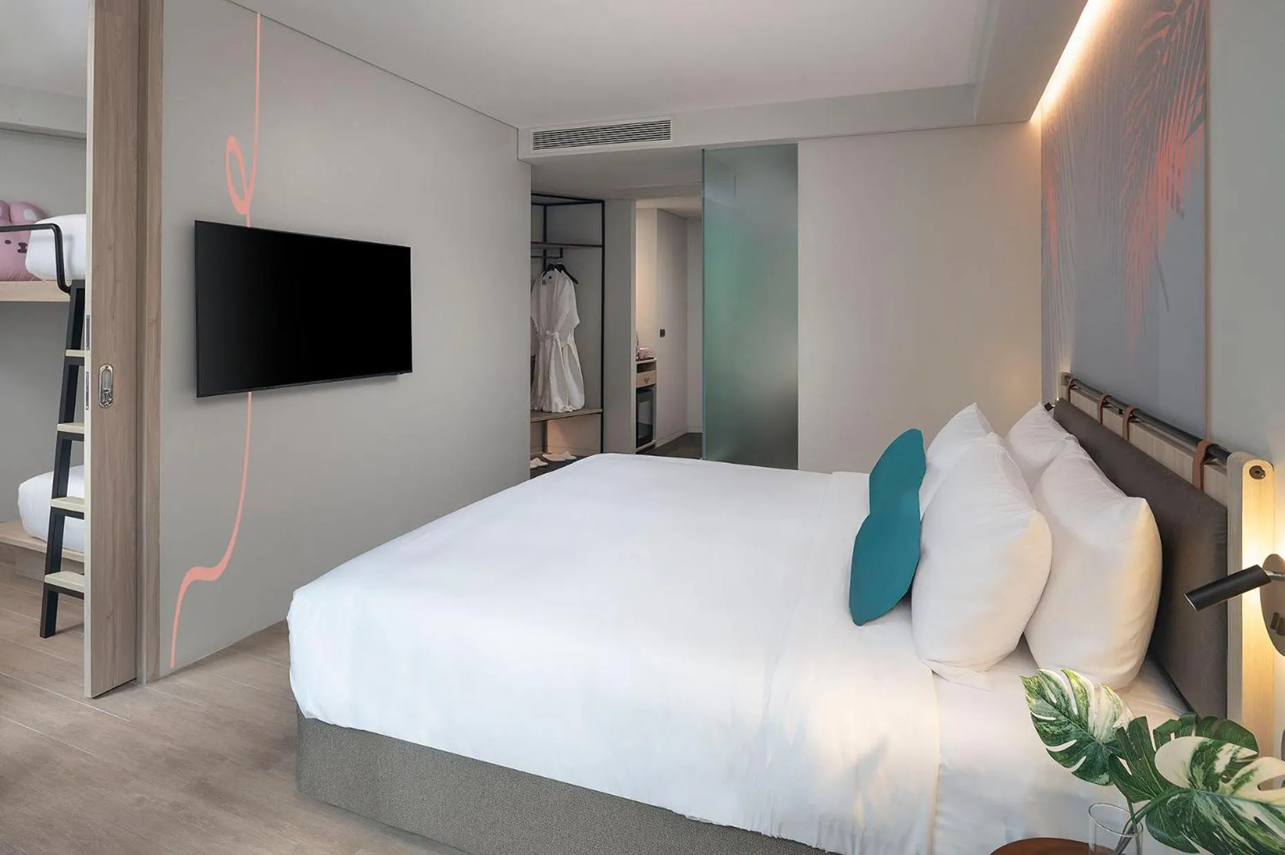 Bed in JonoX Phuket Karon Hotel