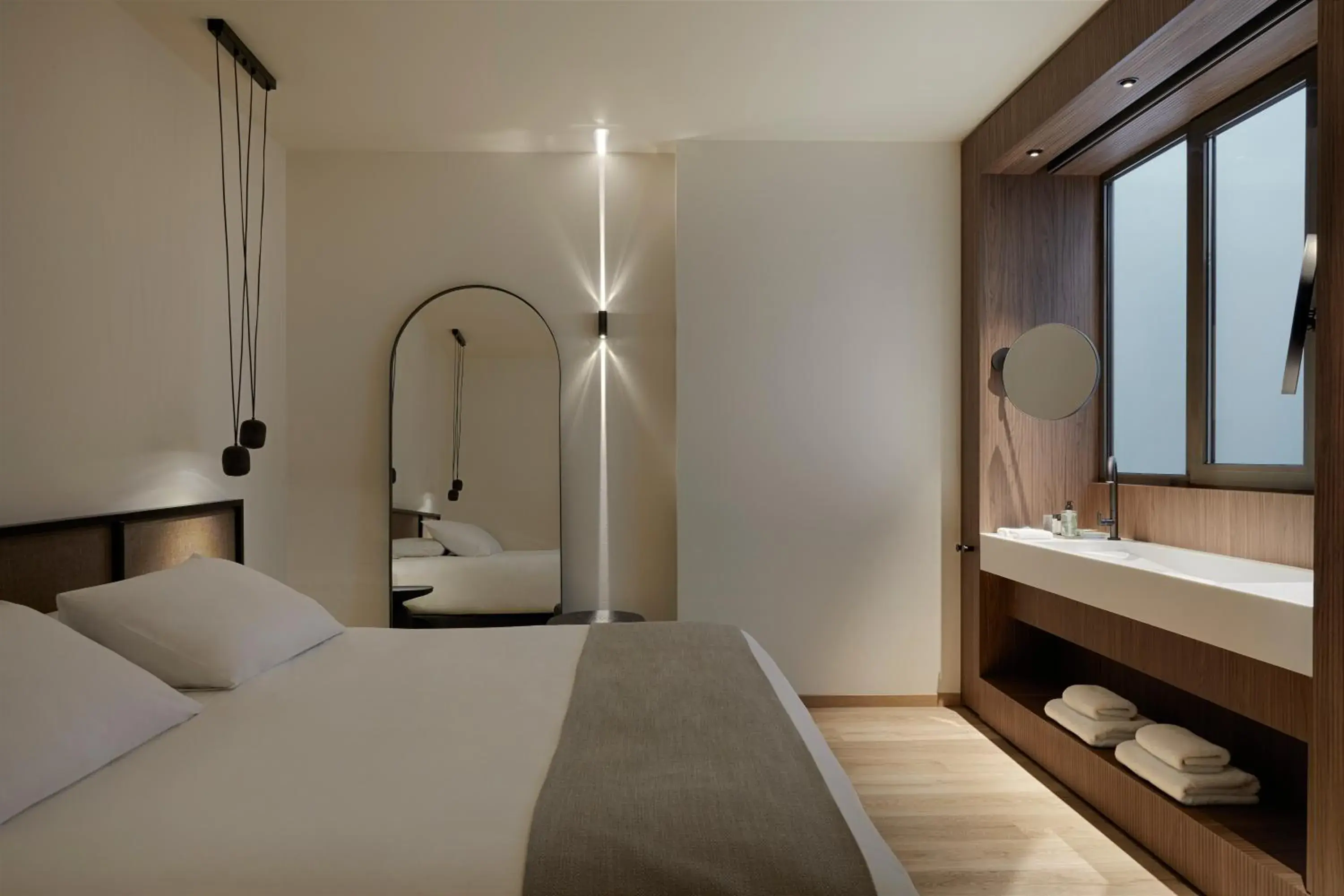 Bed in Athens Woo Suites Bed in Athens Woo Suites