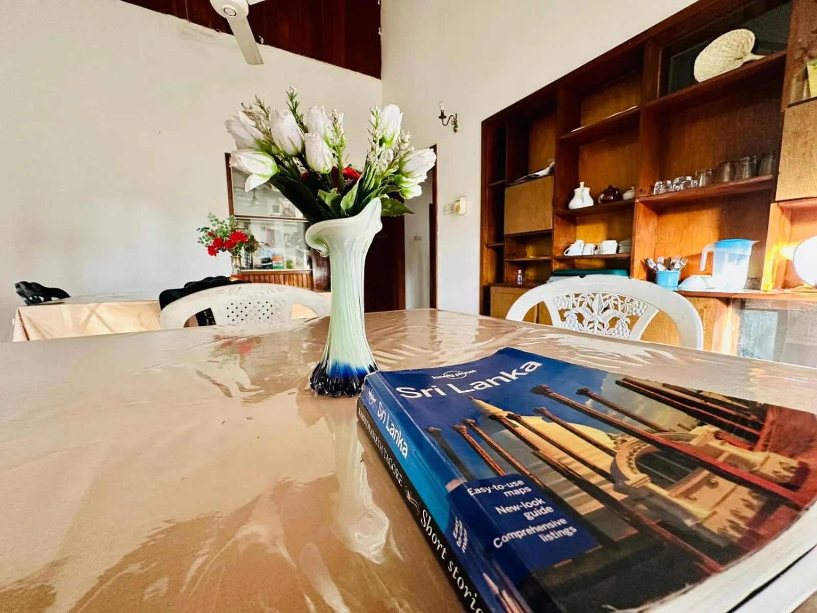 Seating area in Lazy Bear Best Hostel in Kandy