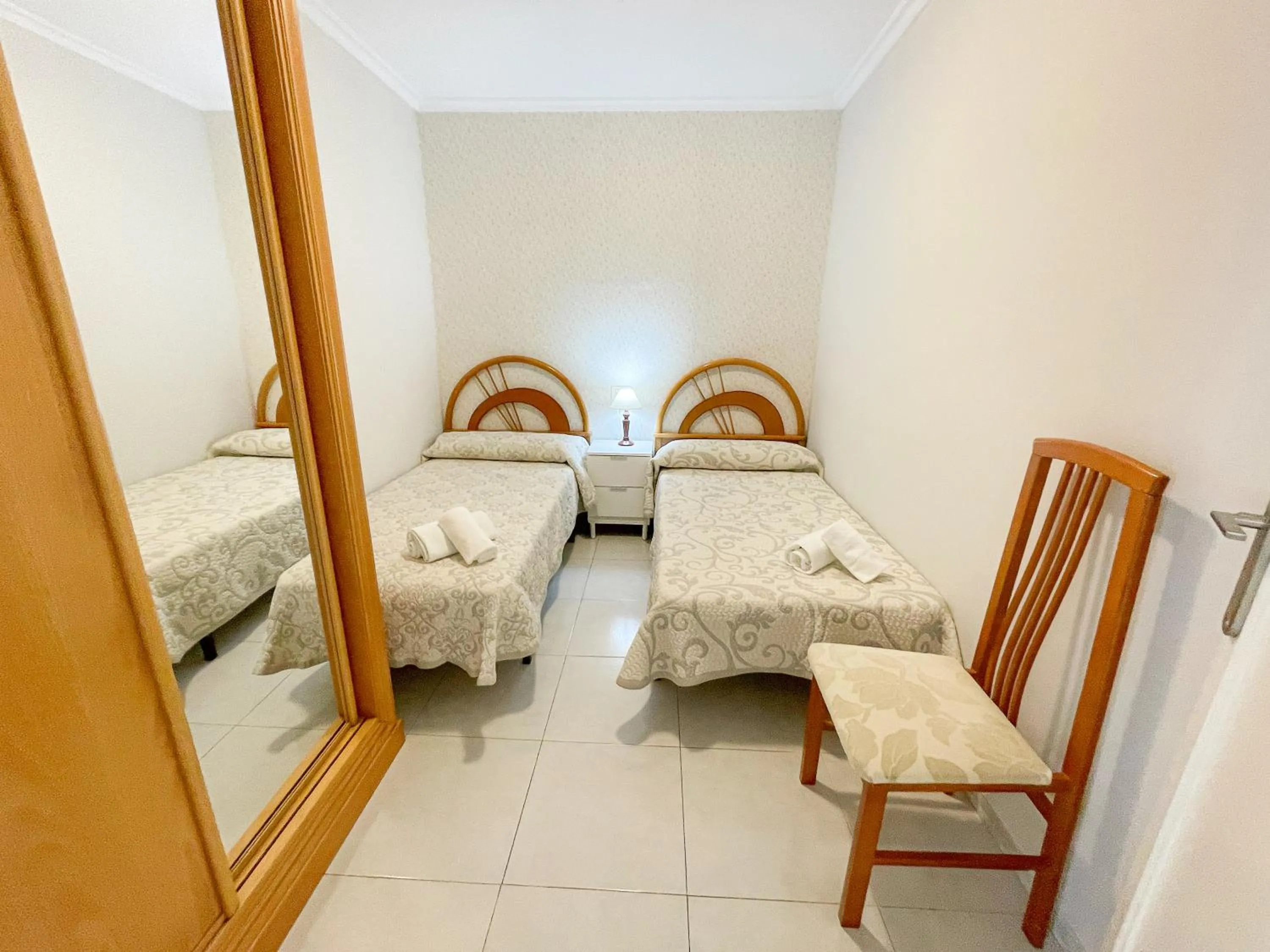 Bedroom, Bed in Apartamentos Portonovo 3000