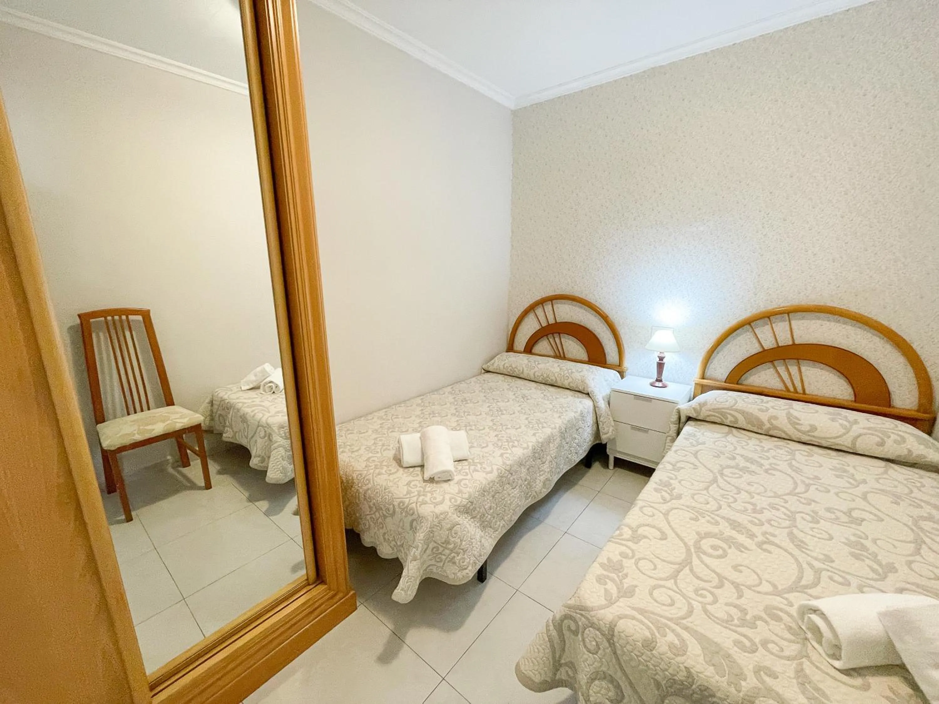 Bedroom, Bed in Apartamentos Portonovo 3000