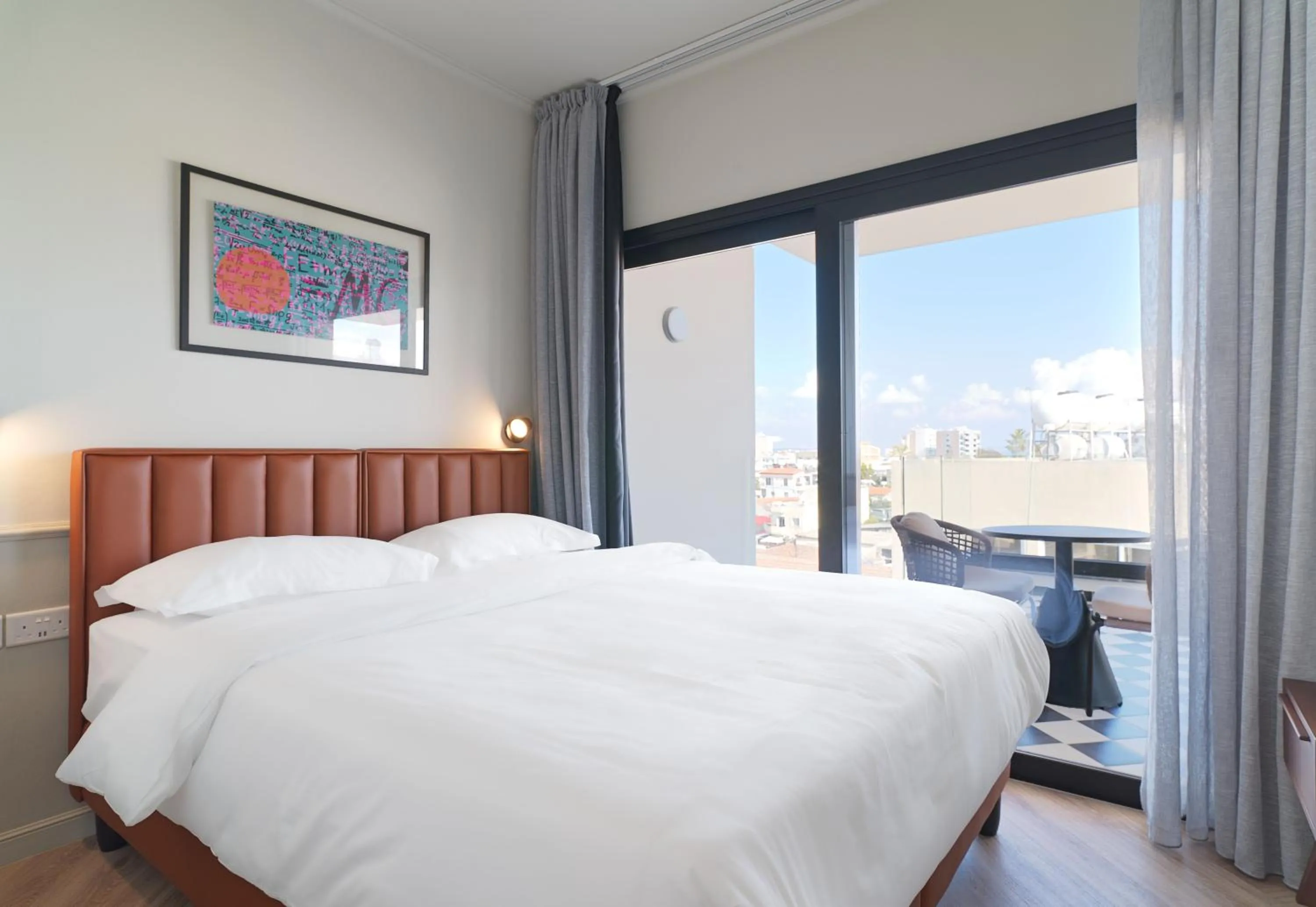 Patio, Bed in LIV The City Suites ADULTS ONLY