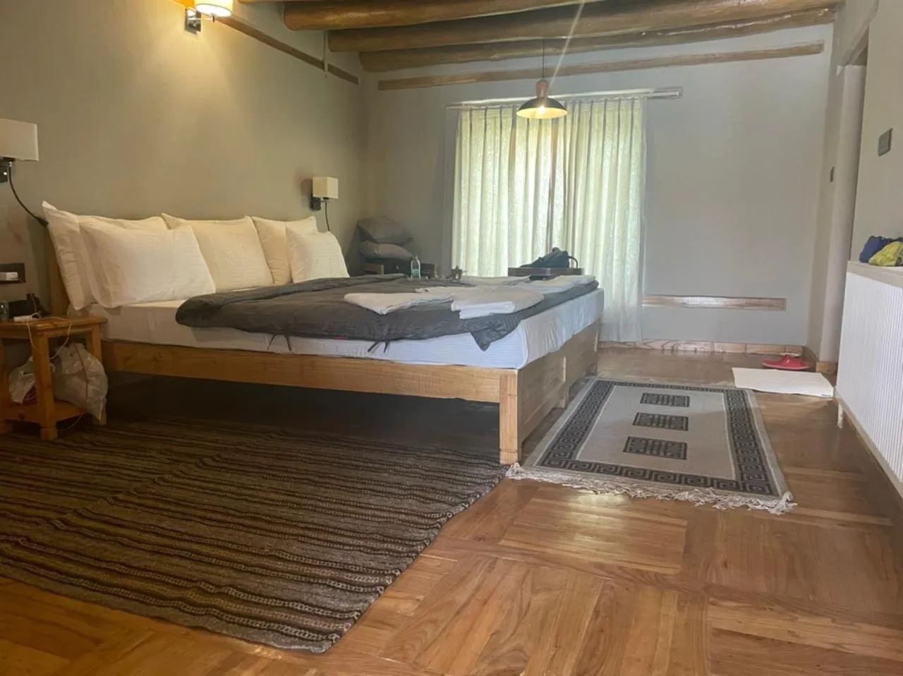 Bed in Dakpa House Ladakh