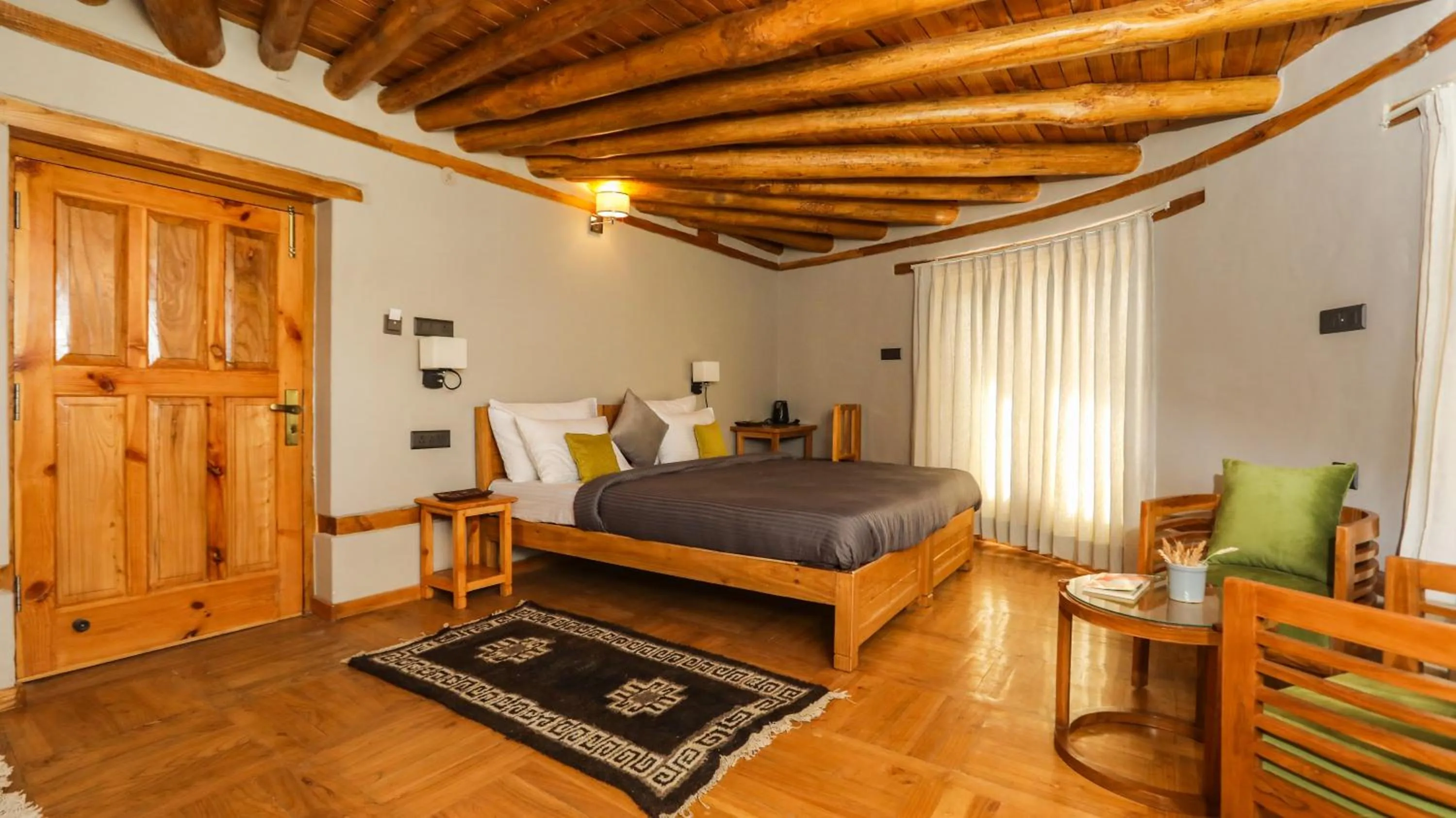 Bed in Dakpa House Ladakh