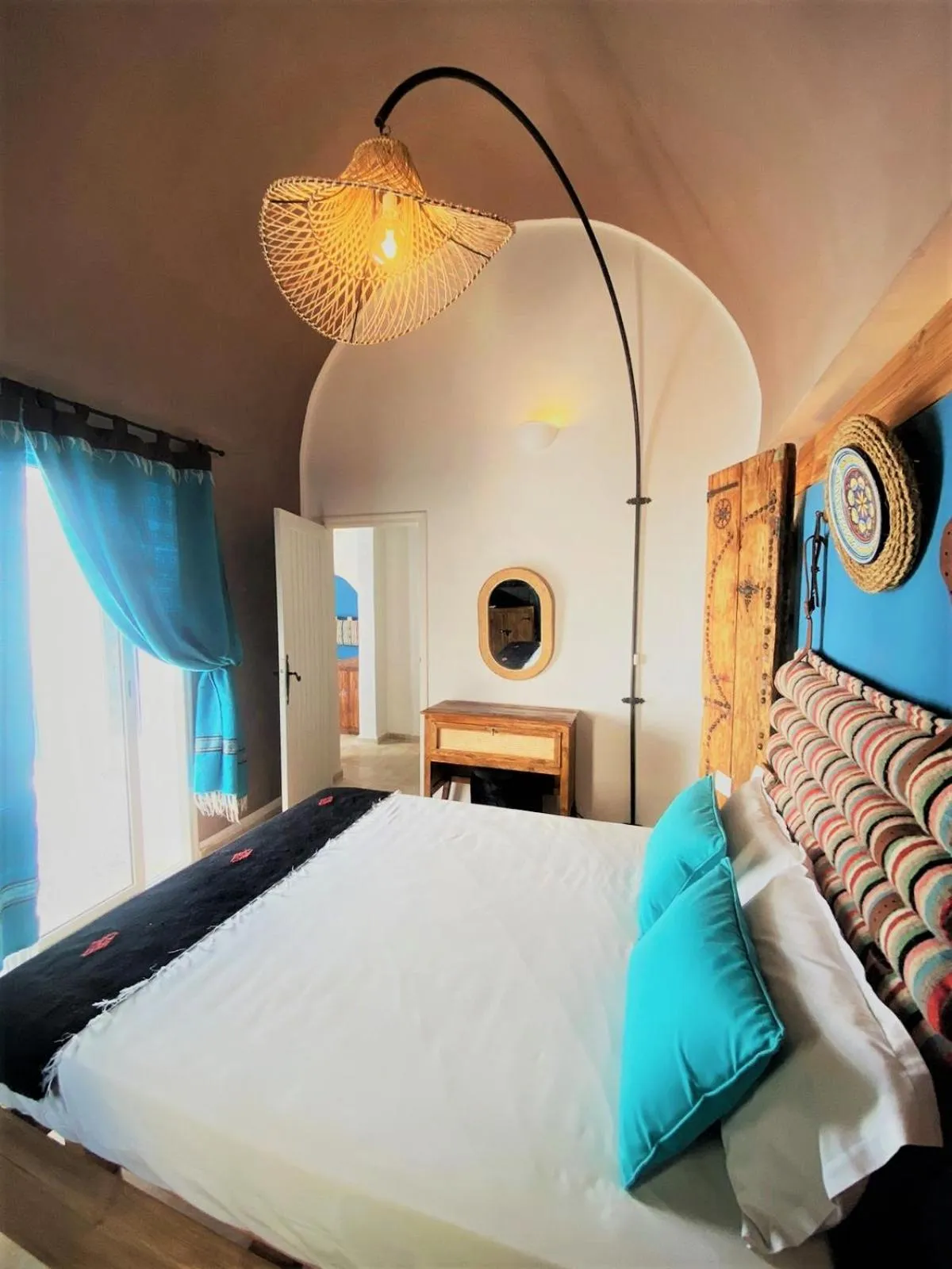 Bed in Hôtel Djerba Authentique - Au centre de Midoun