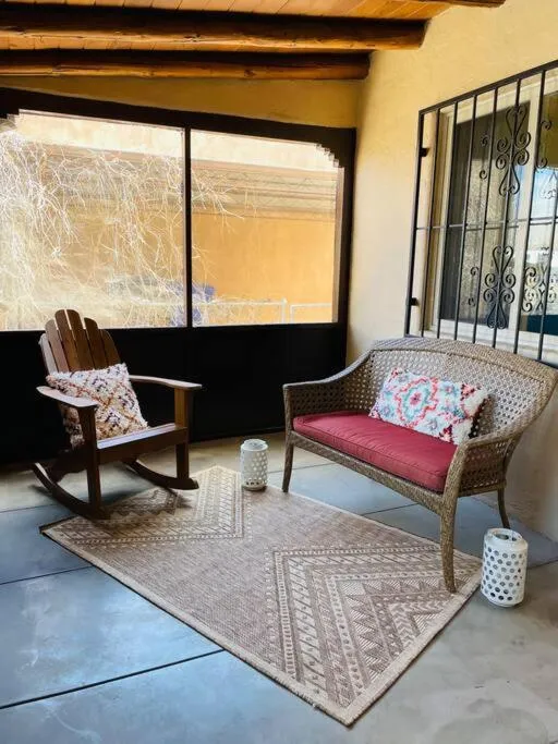 Patio in Vintage charm vacation home with modern comforts near Old Town