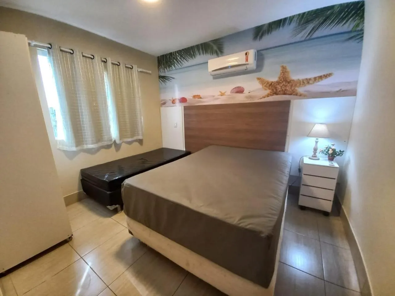 Bed in Apartamento com varanda gourmet e churrasqueira Caldas Nova