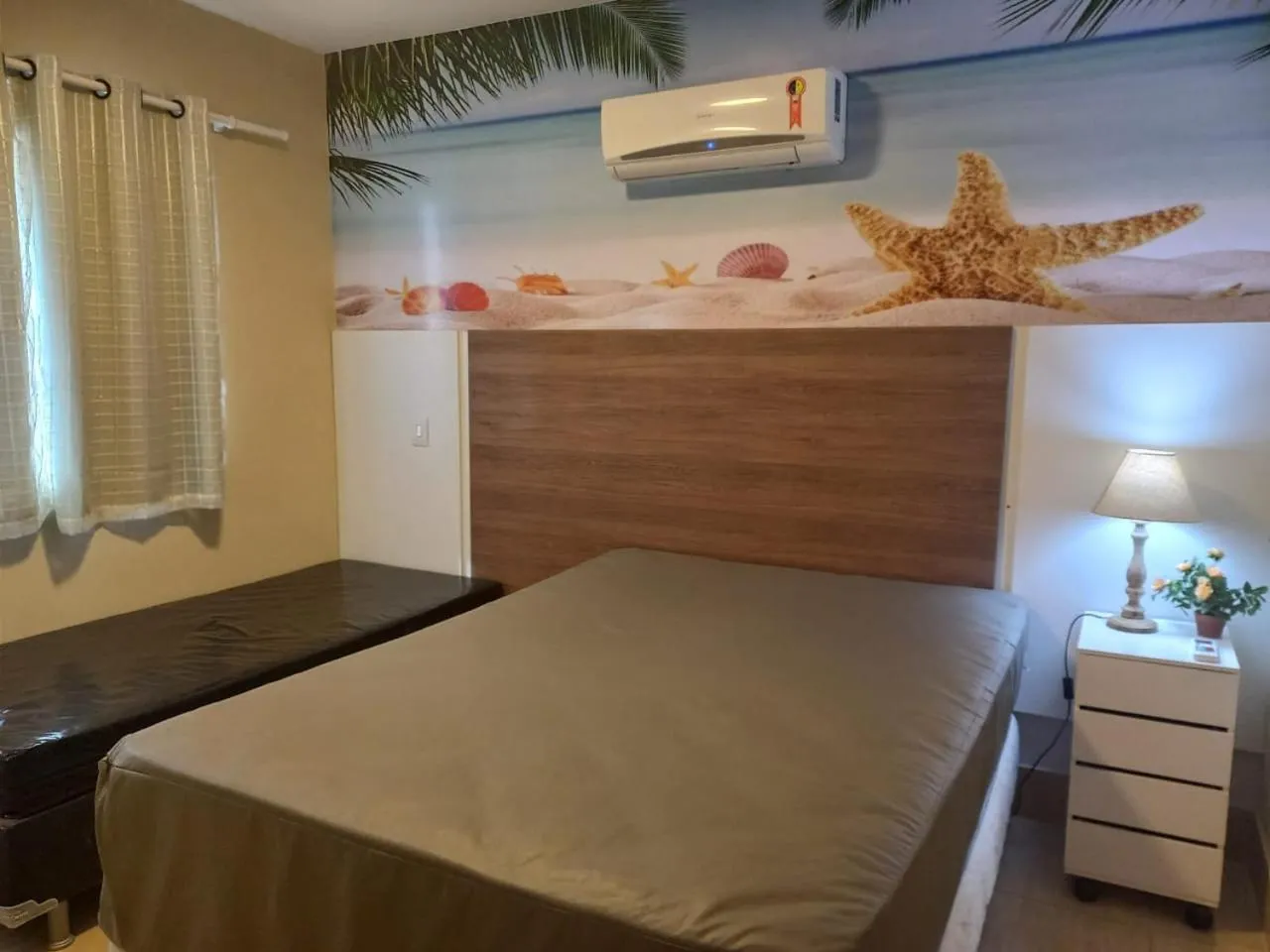 Bed in Apartamento com varanda gourmet e churrasqueira Caldas Nova