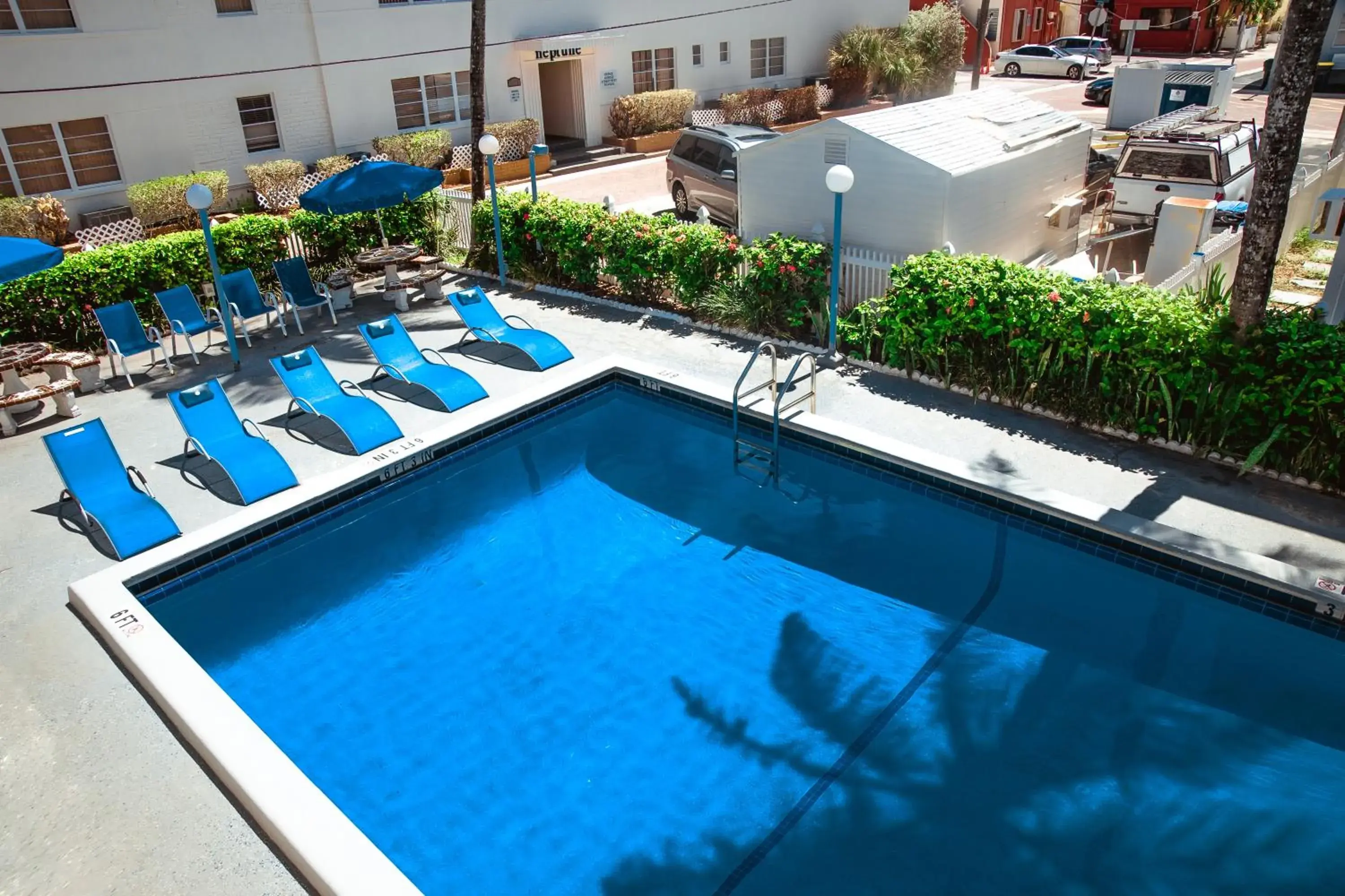 Swimming pool in The Delmar Swimming pool in The Delmar