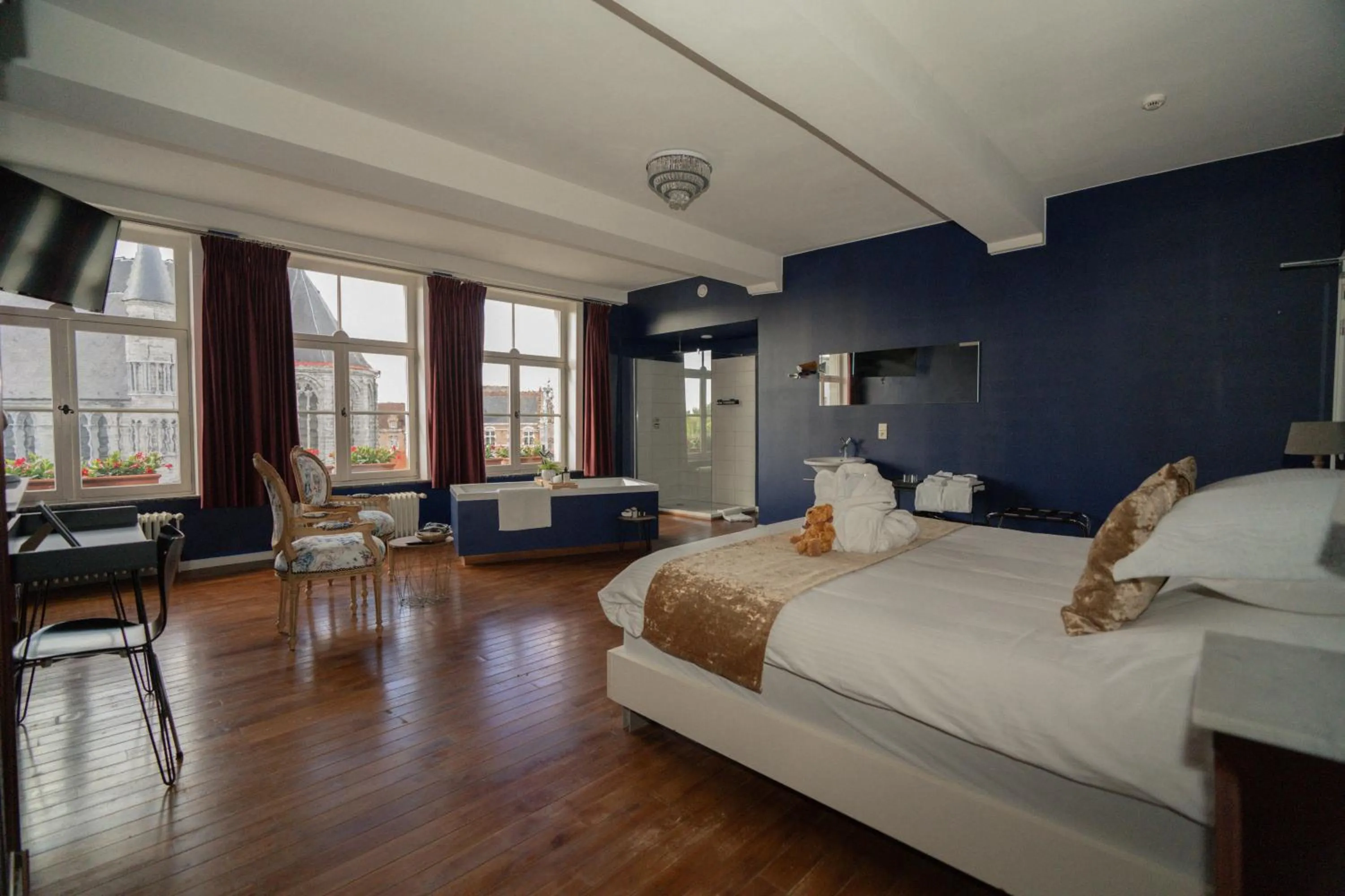 Bed in Hotel Restaurant Steenhuyse