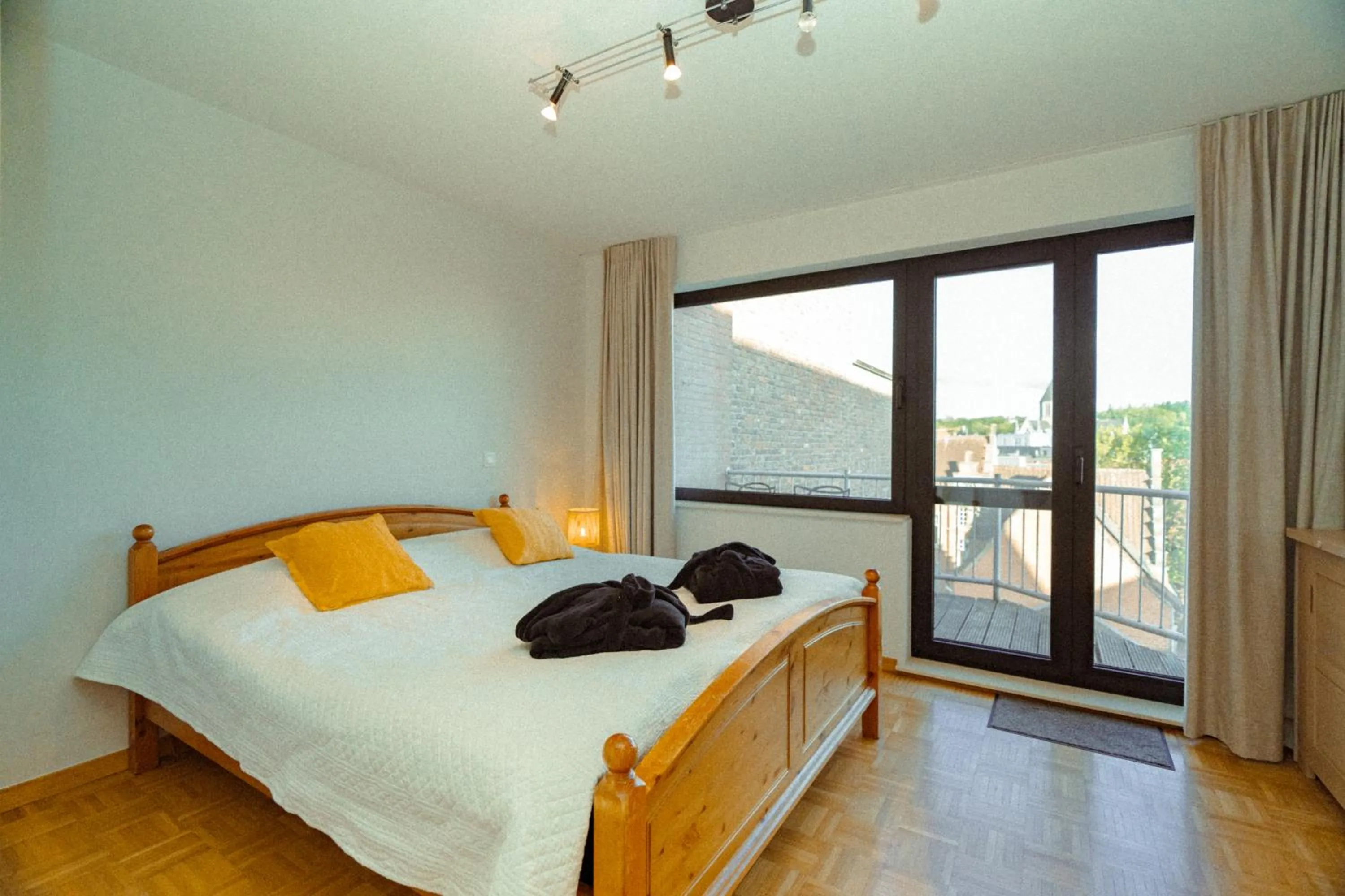 Bed in Hotel Restaurant Steenhuyse