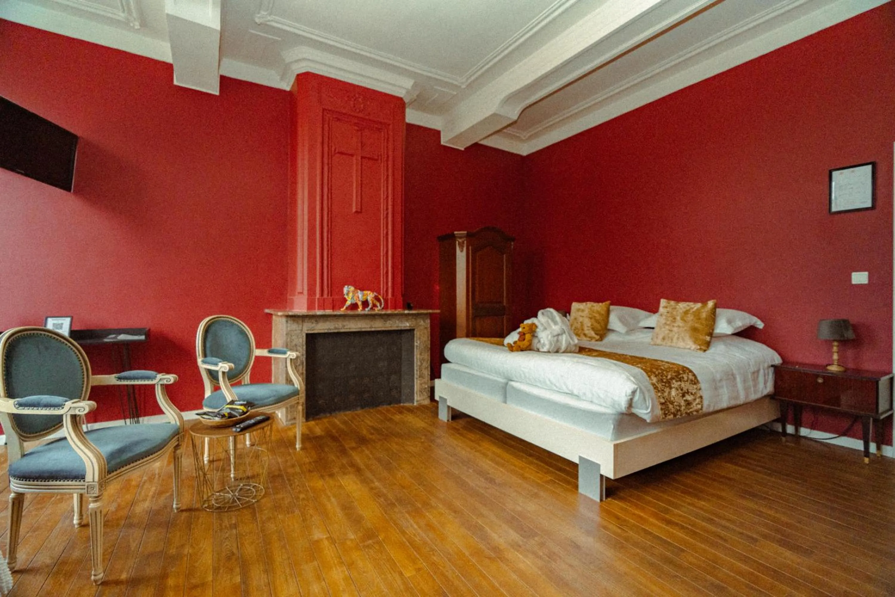 Bed in Hotel Restaurant Steenhuyse