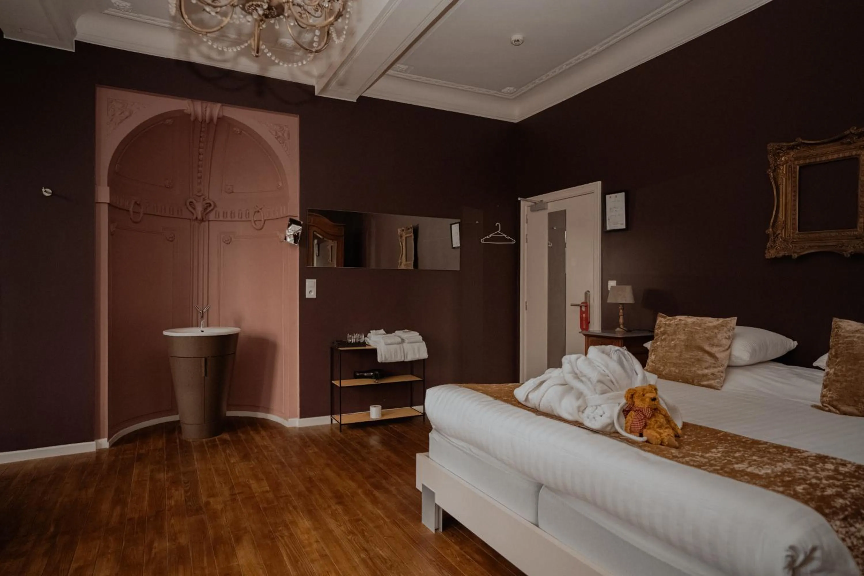 Bed in Hotel Restaurant Steenhuyse