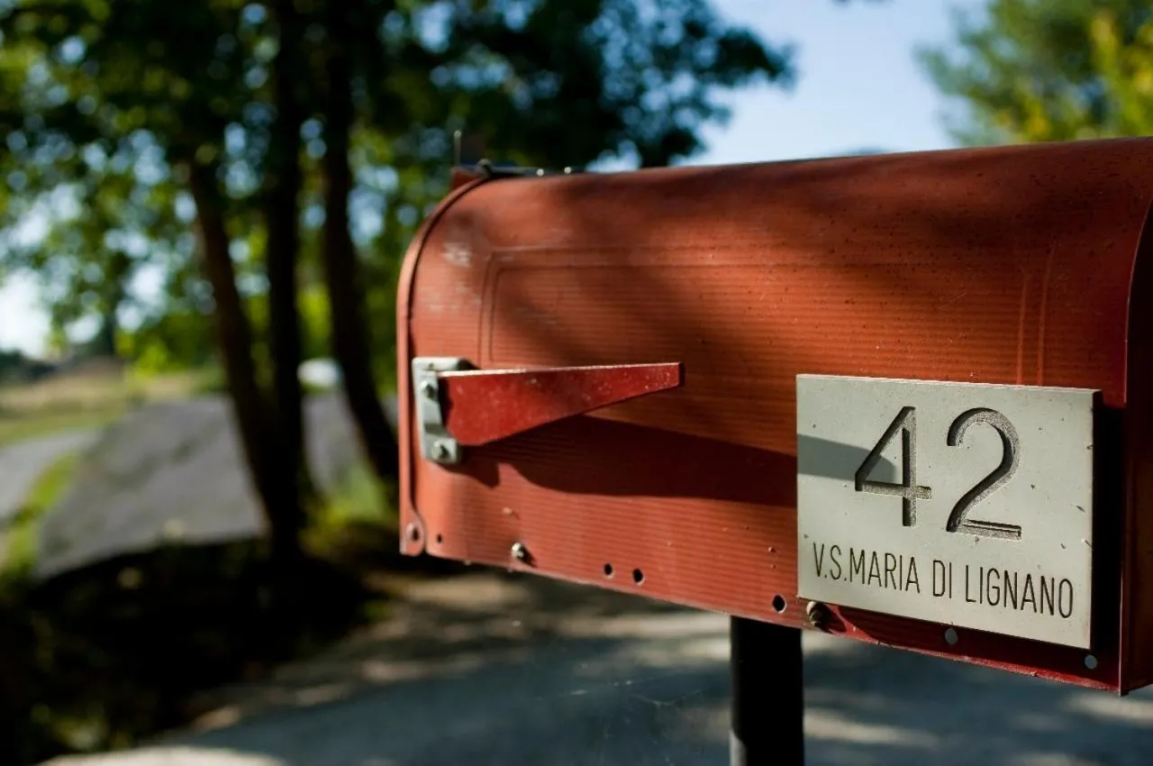 Text overlay in Agriturismo Le Case