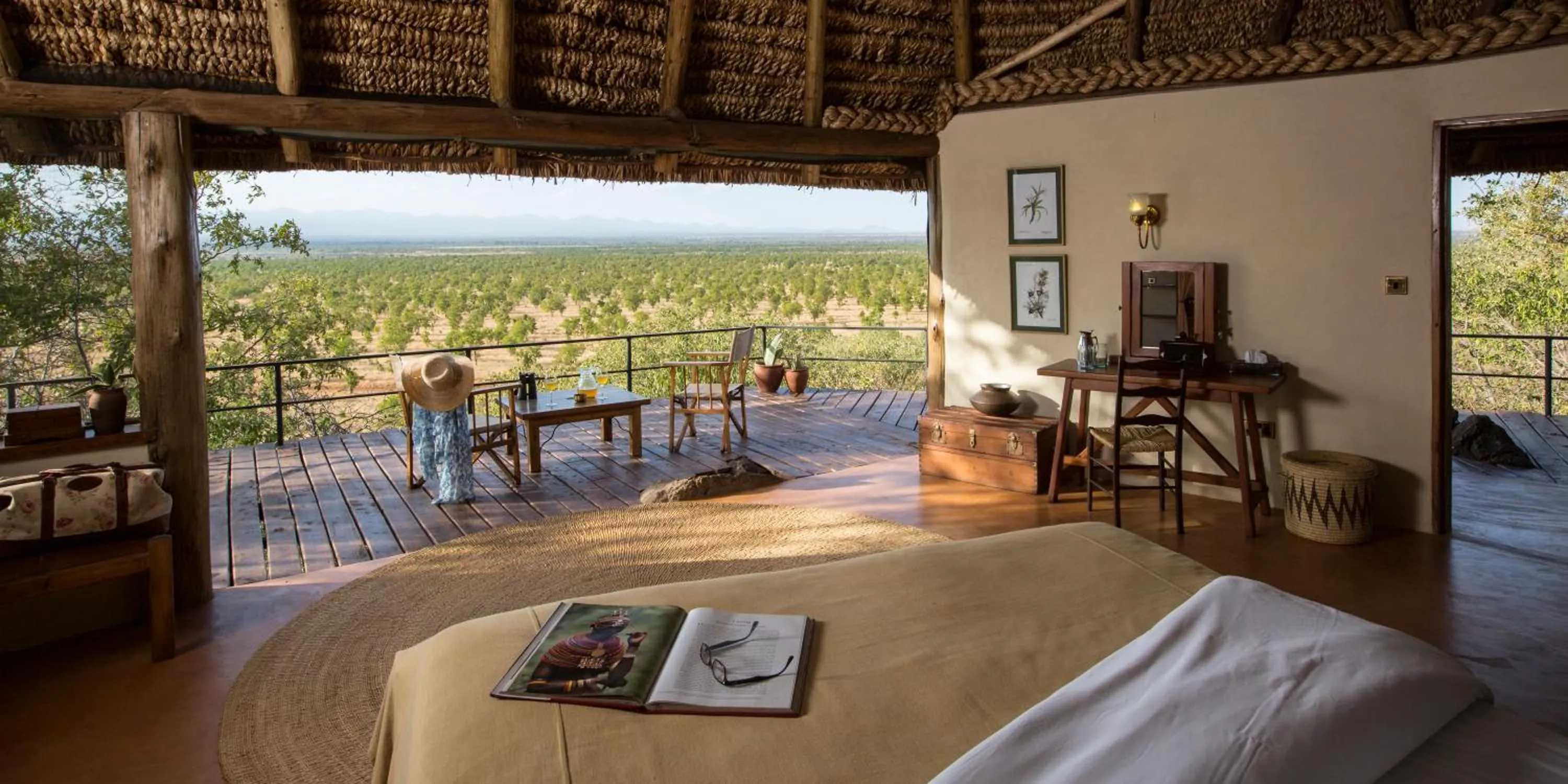 View (from property/room), Bed in Elewana Elsa's Kopje