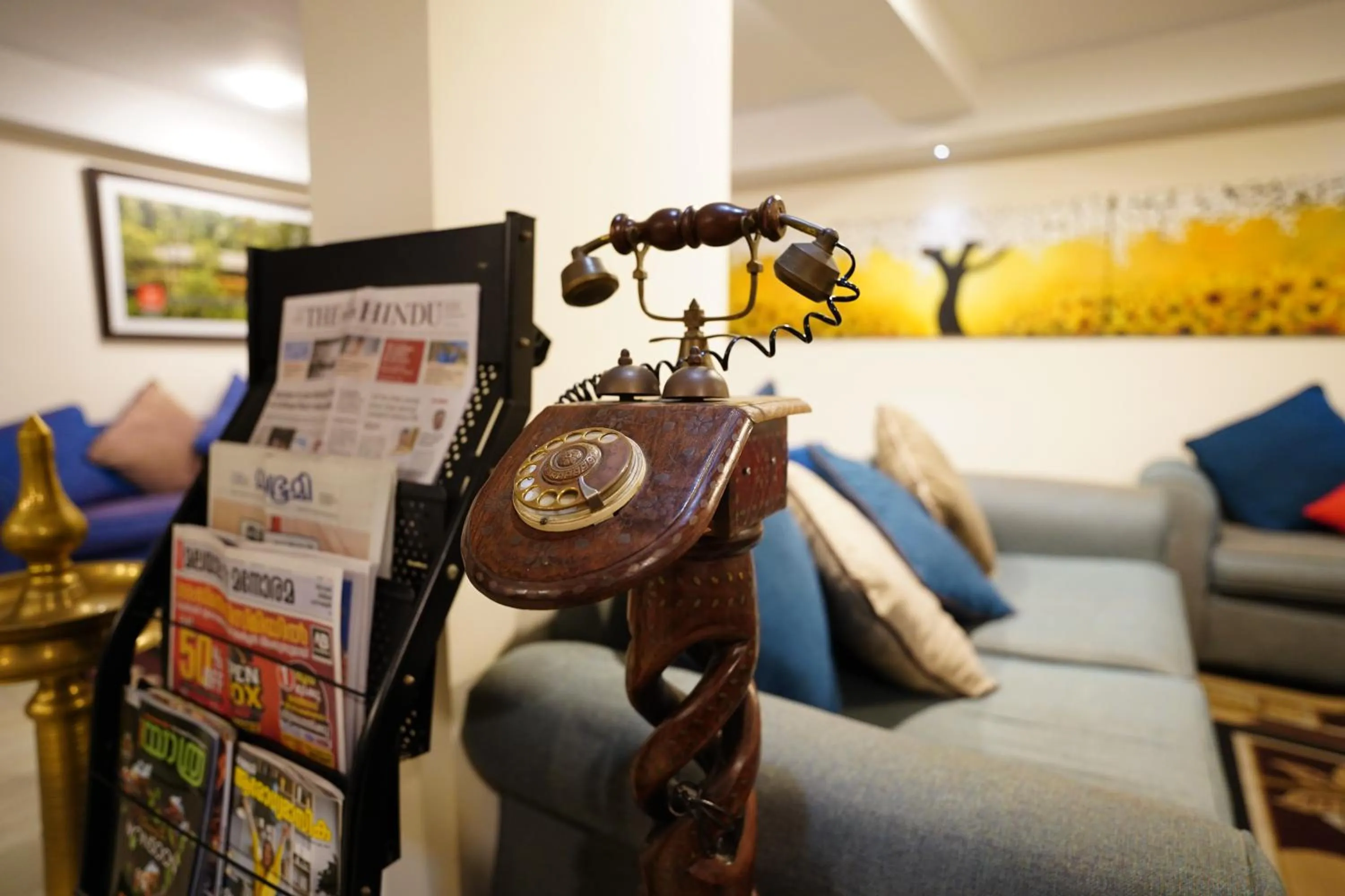 Seating area in Emarald Hotel Calicut