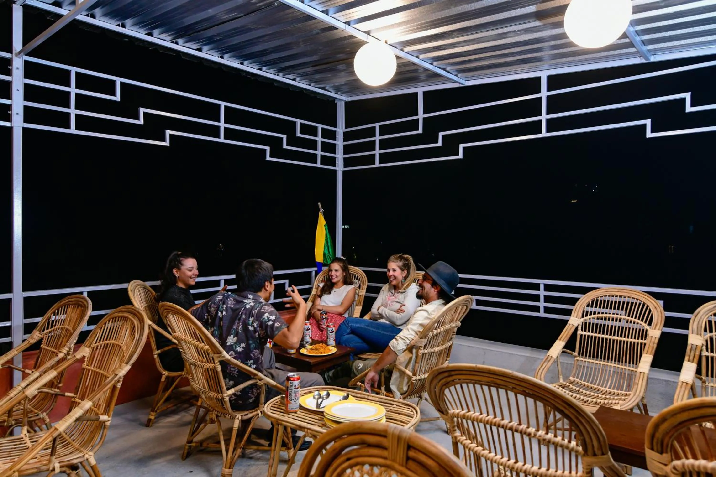 Balcony/Terrace in Raybo Hostel - Serene stay with 5 mins walk from the main market