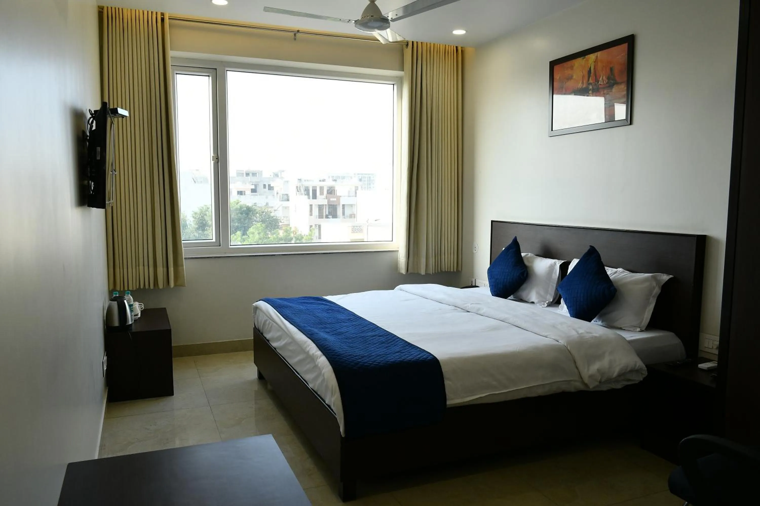 View (from property/room), Bed in Sheerha Royal Residency-Near Jaipur Airport