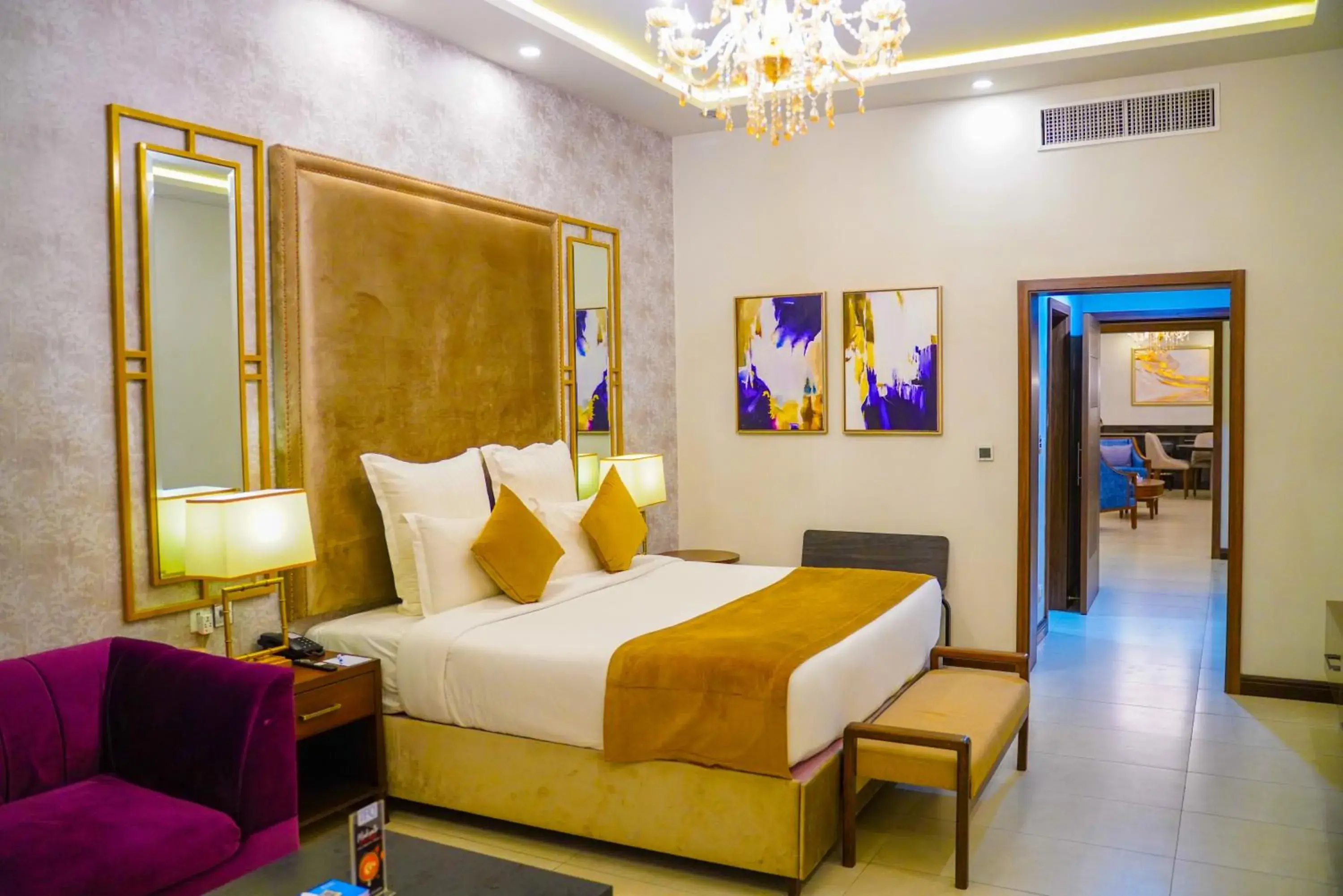 Bed in IFQ Hotel & Resort Islamabad Bed in IFQ Hotel & Resort Islamabad