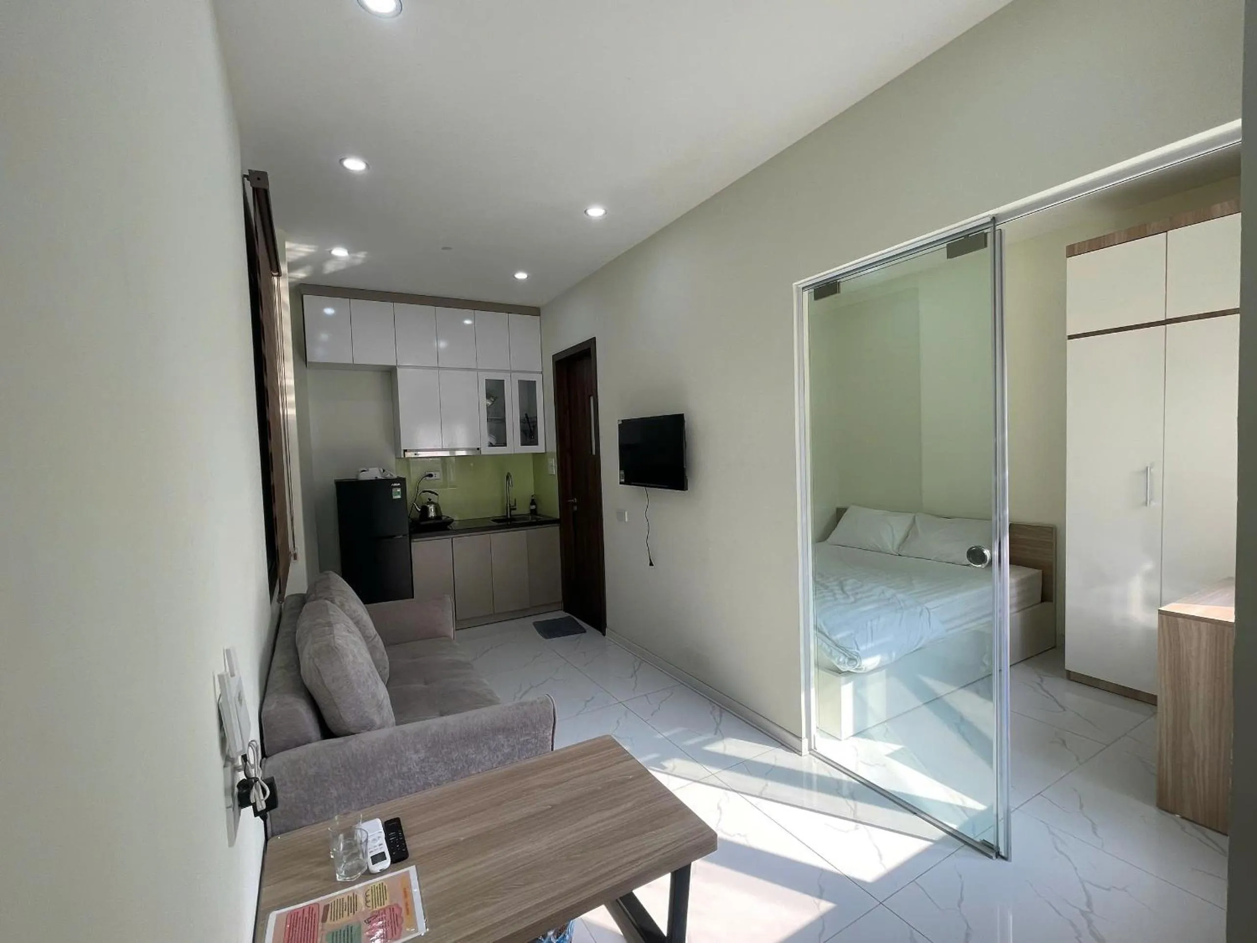 Bed in Era Apartment Xuân Thuỷ