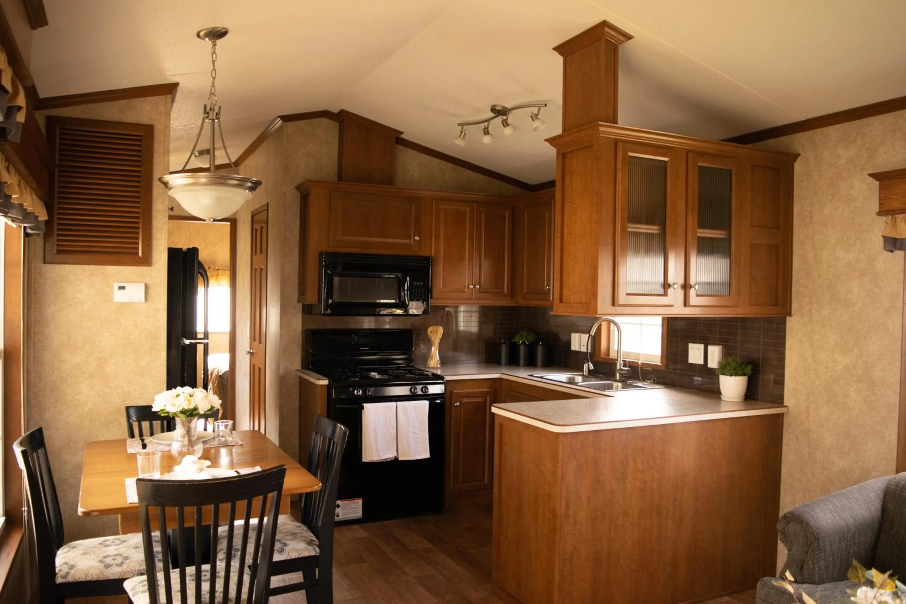 Kitchen or kitchenette in Vine Ridge Resort - Cottages