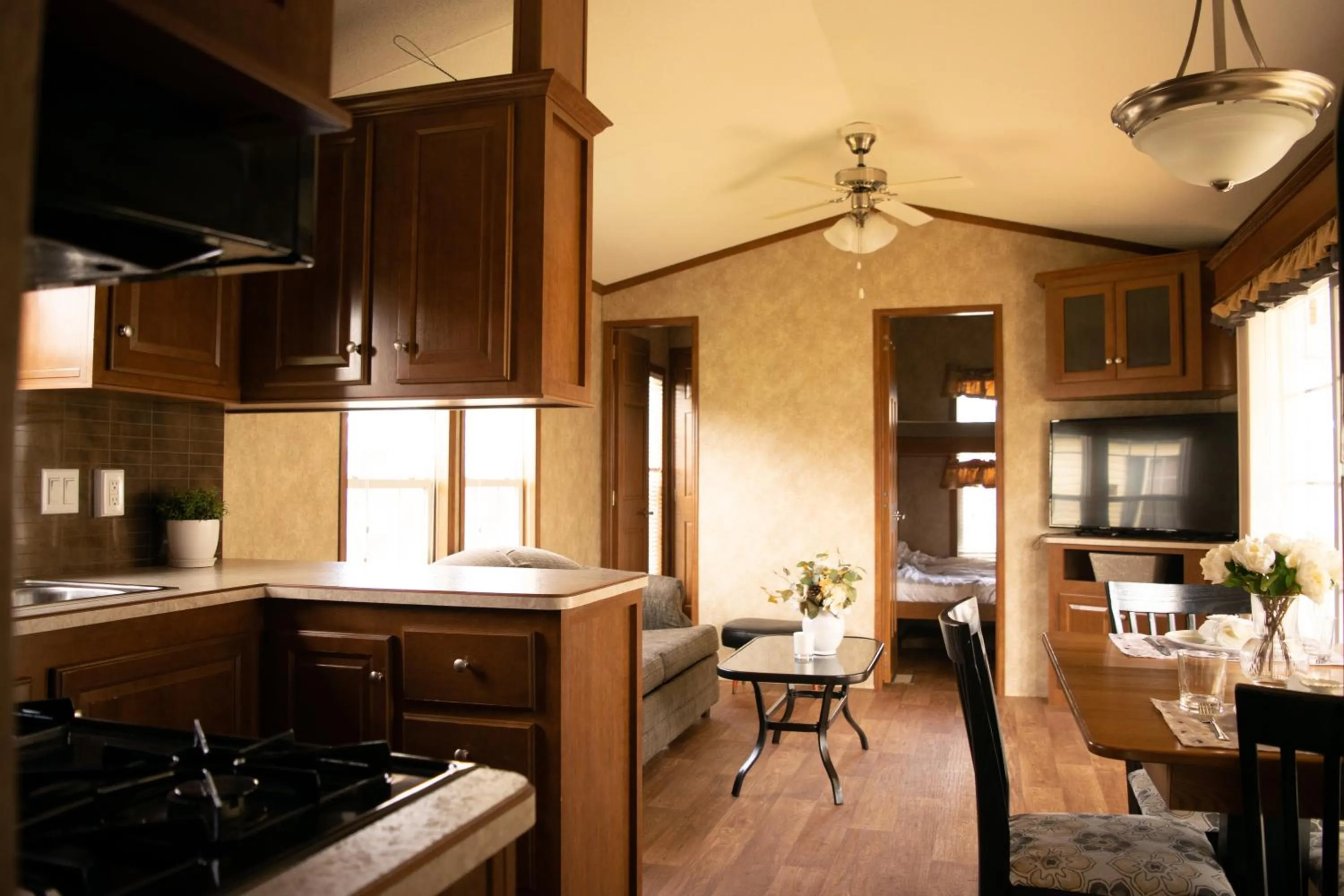 Kitchen or kitchenette in Vine Ridge Resort - Cottages
