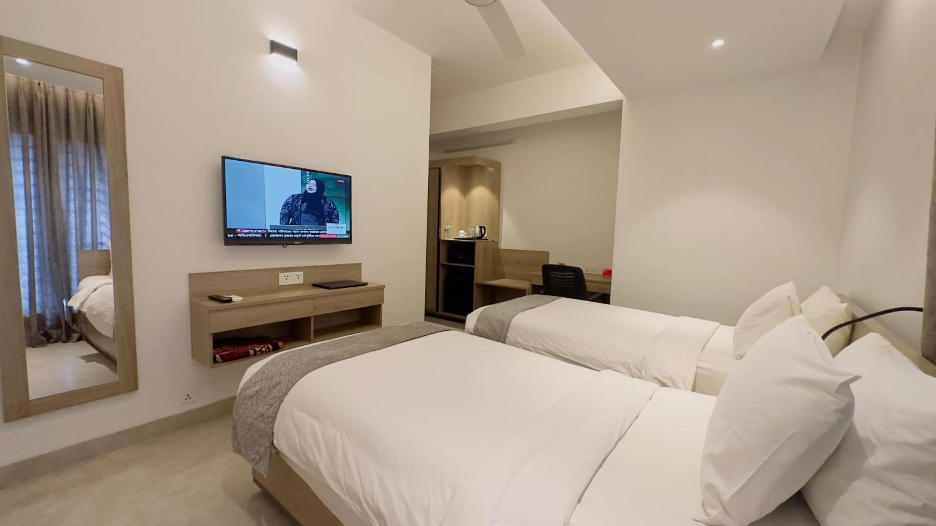 Bed in Priyo Nibash Stylish Residential Hotel