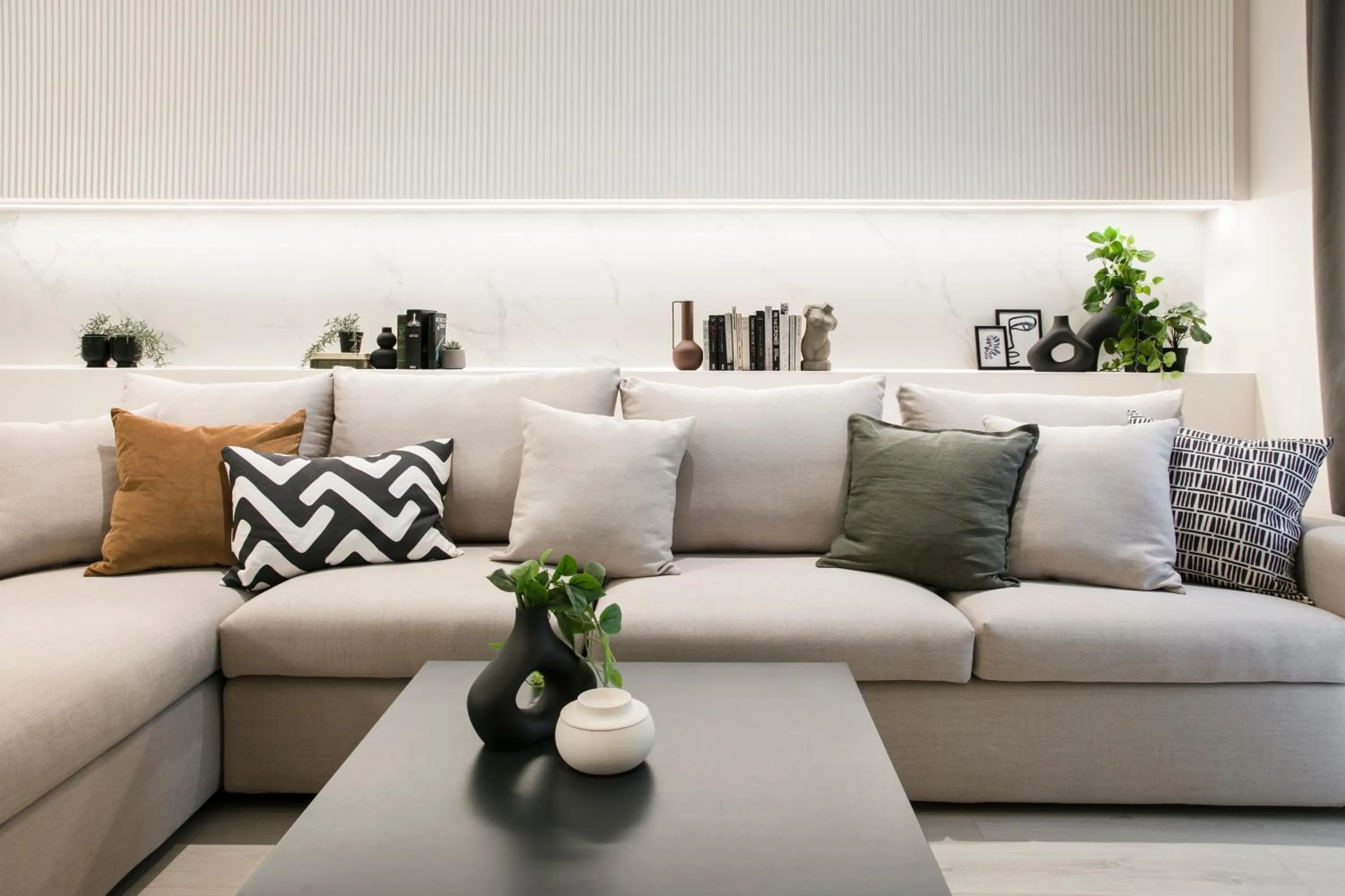 Living room in Ultra Chic Modern 4 Bedrooms Apartment in Athens