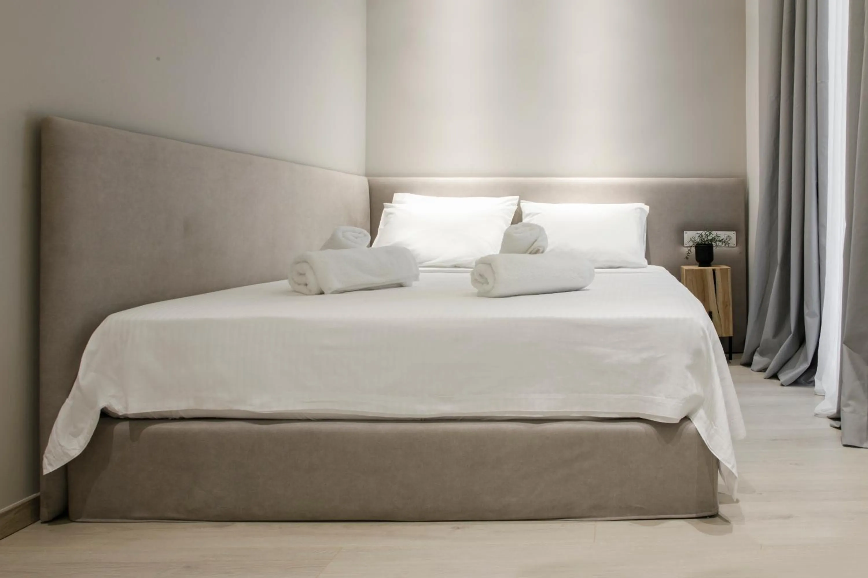 Bed in Ultra Chic Modern 4 Bedrooms Apartment in Athens