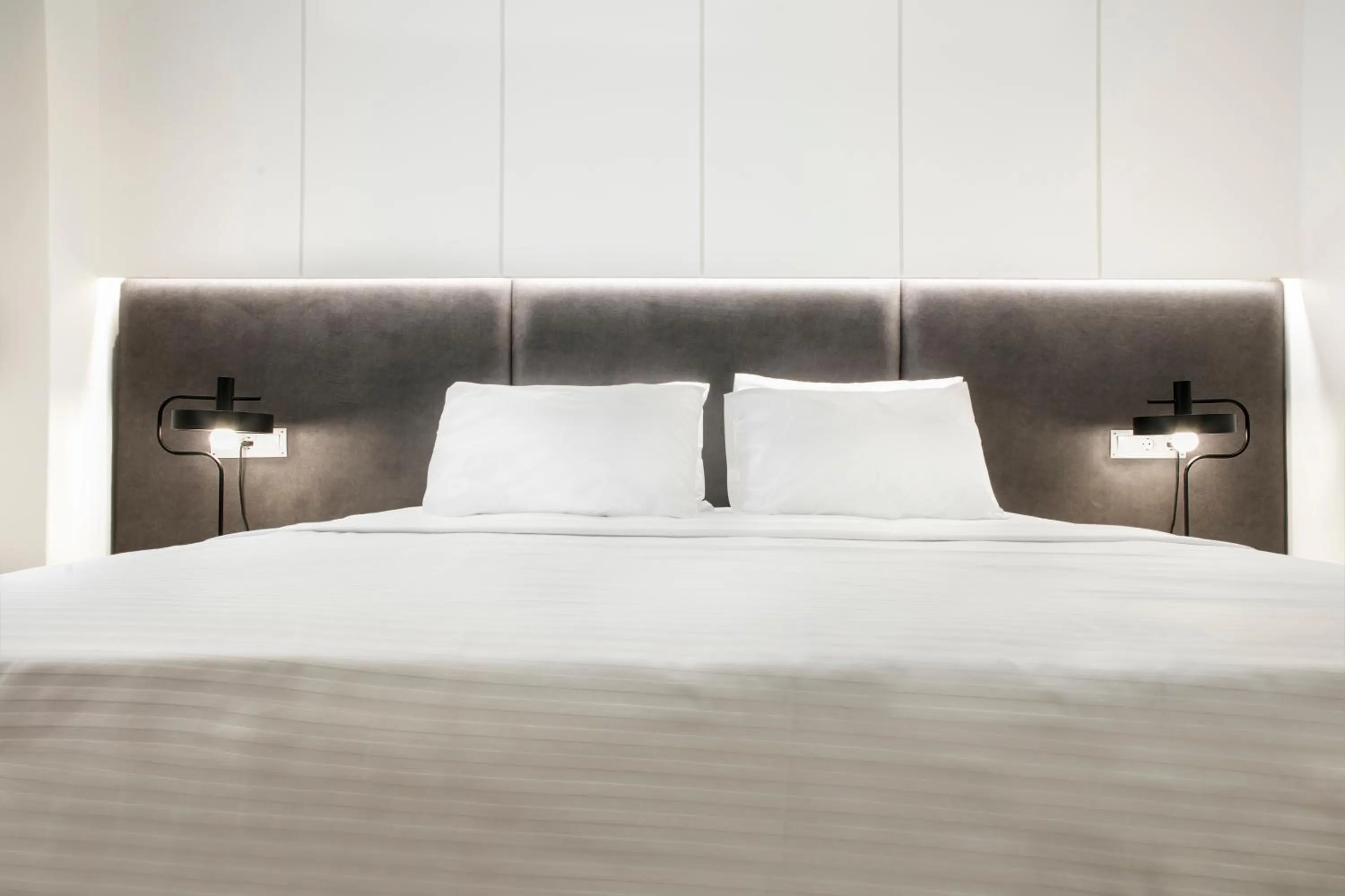 Bed in Ultra Chic Modern 4 Bedrooms Apartment in Athens