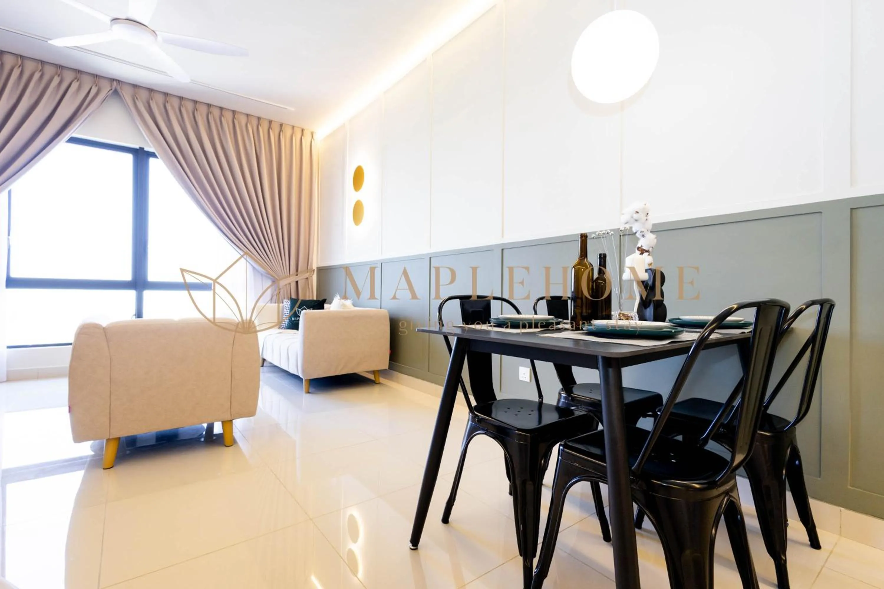 Dining area in The Apple Premier Suites Melaka