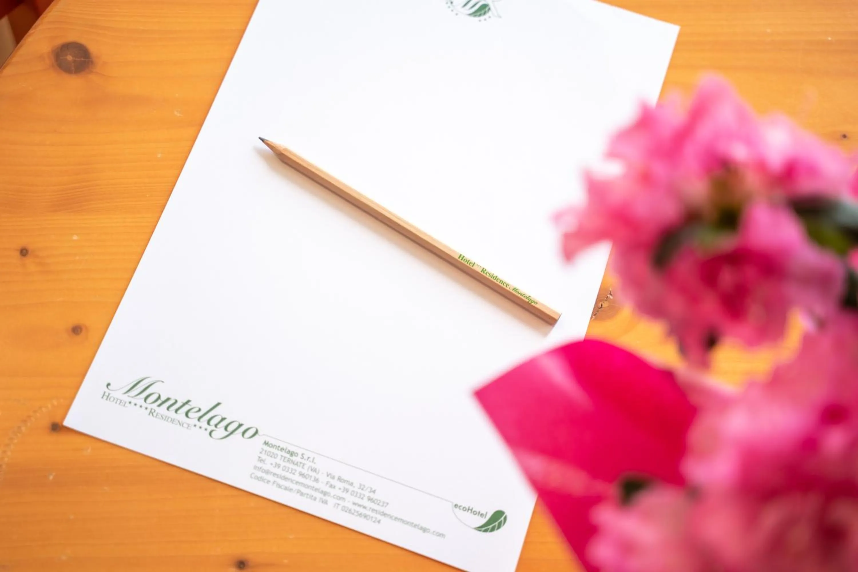 Text overlay in Hotel Residence Montelago