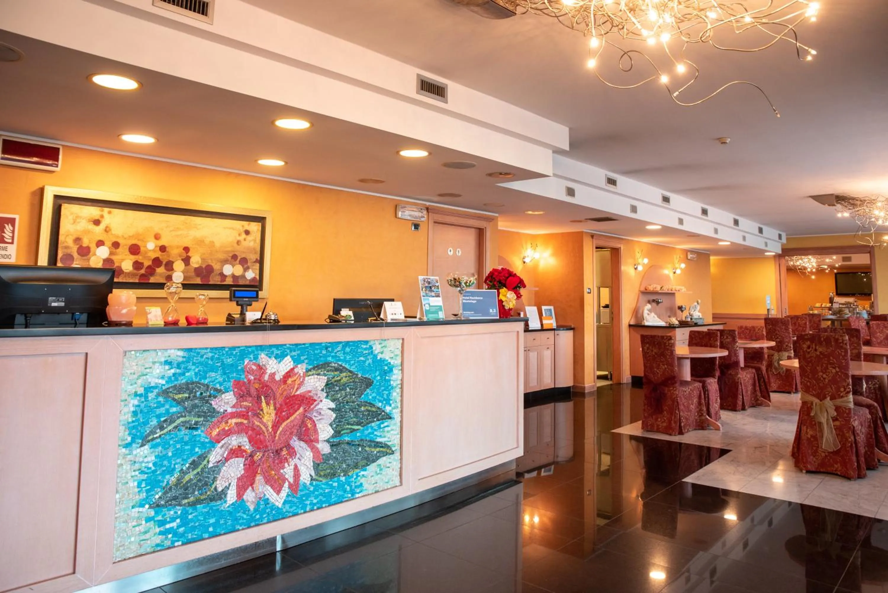 Lobby or reception in Hotel Residence Montelago