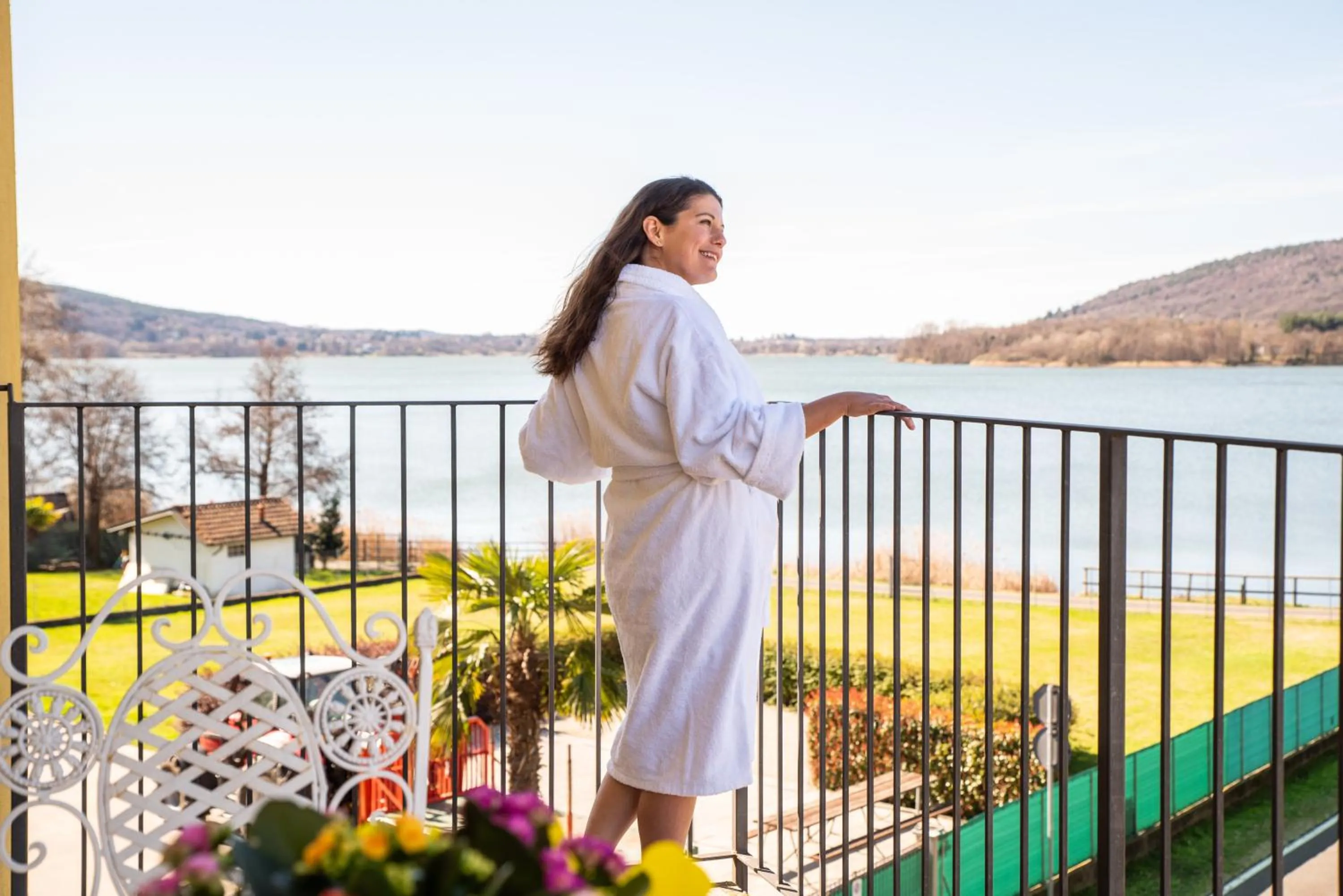 Lake view in Hotel Residence Montelago