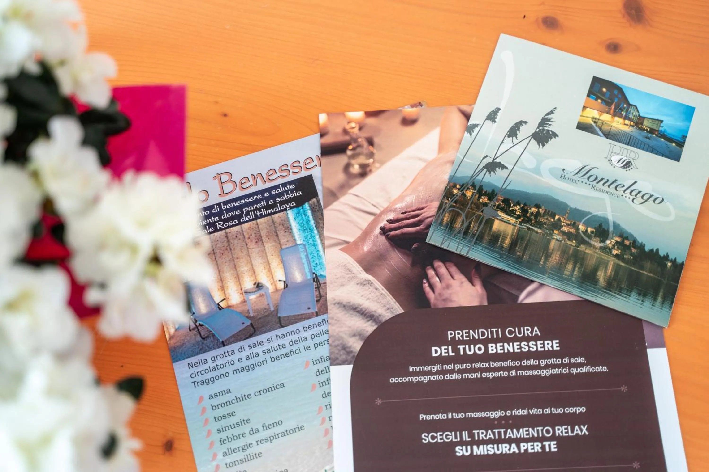 Text overlay in Hotel Residence Montelago