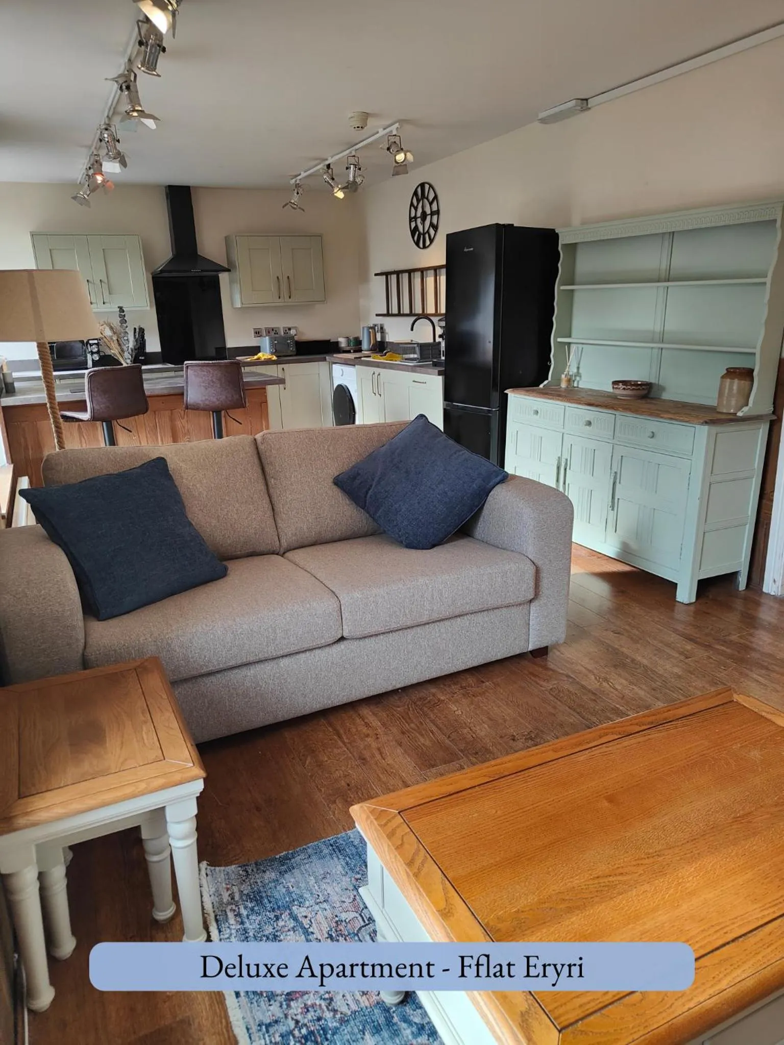 Living room in Llew Accommodation - The Townhouse