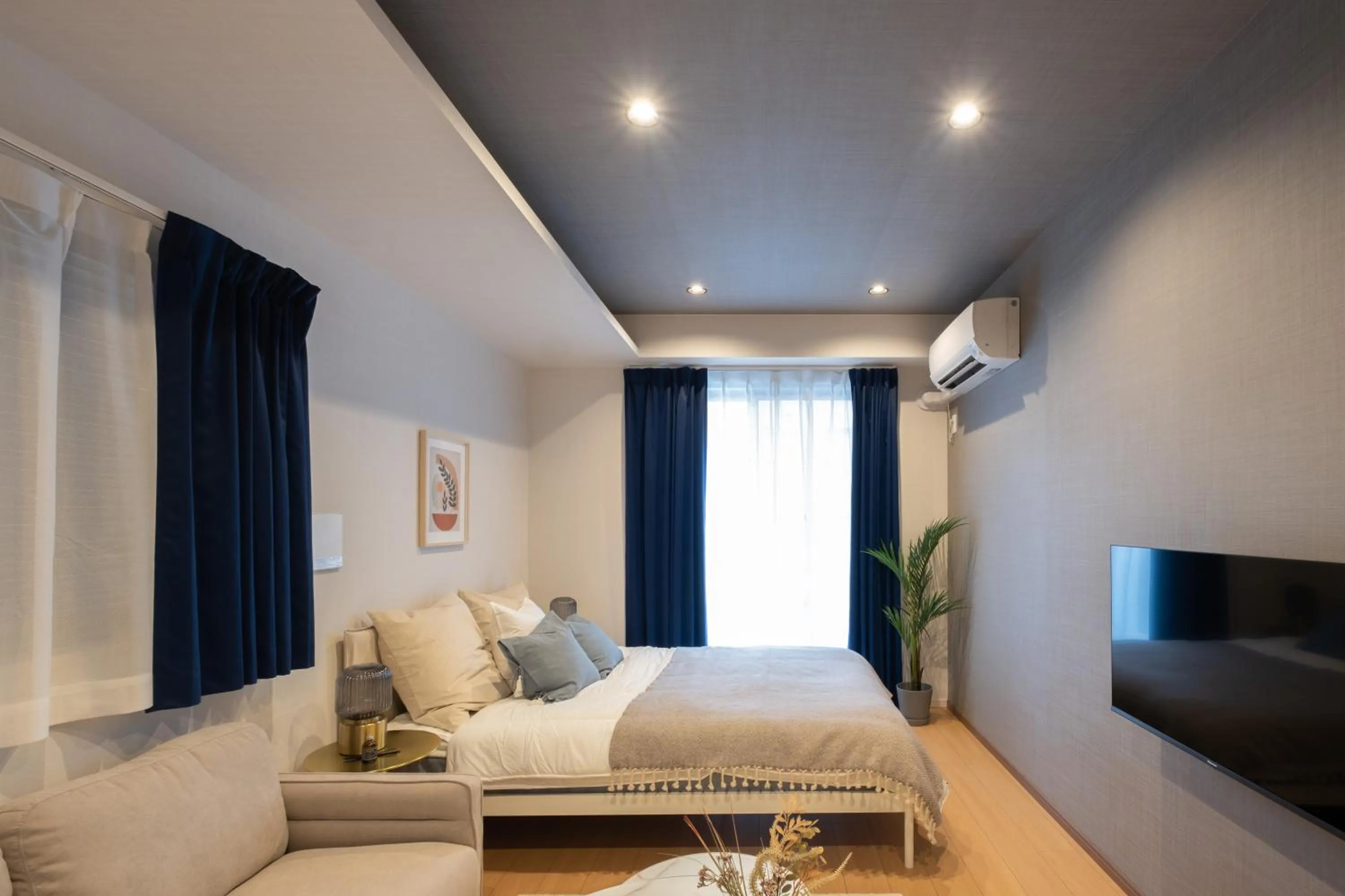 Bedroom, Bed in Ken's Place麻布East