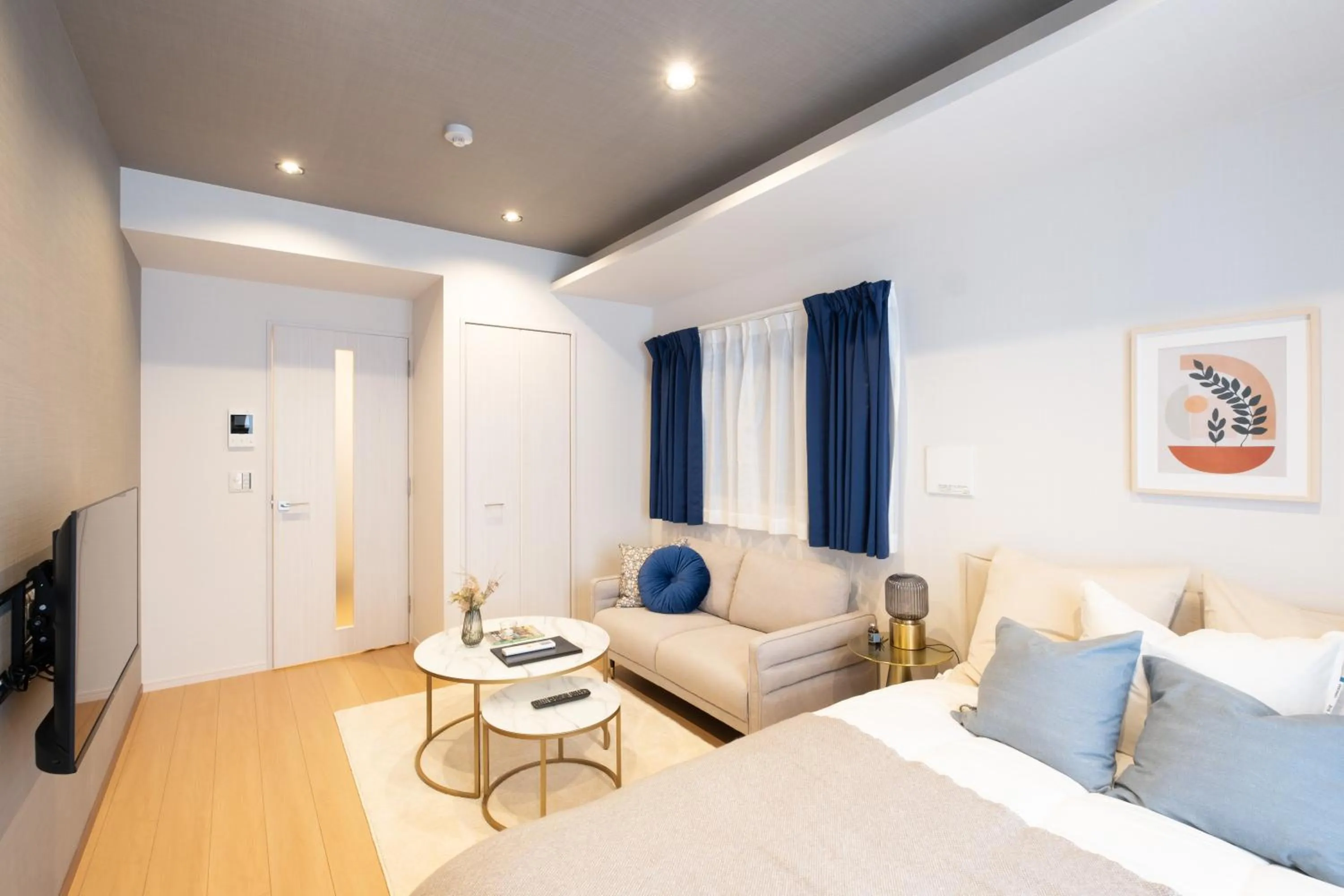 Bedroom, Bed in Ken's Place麻布East