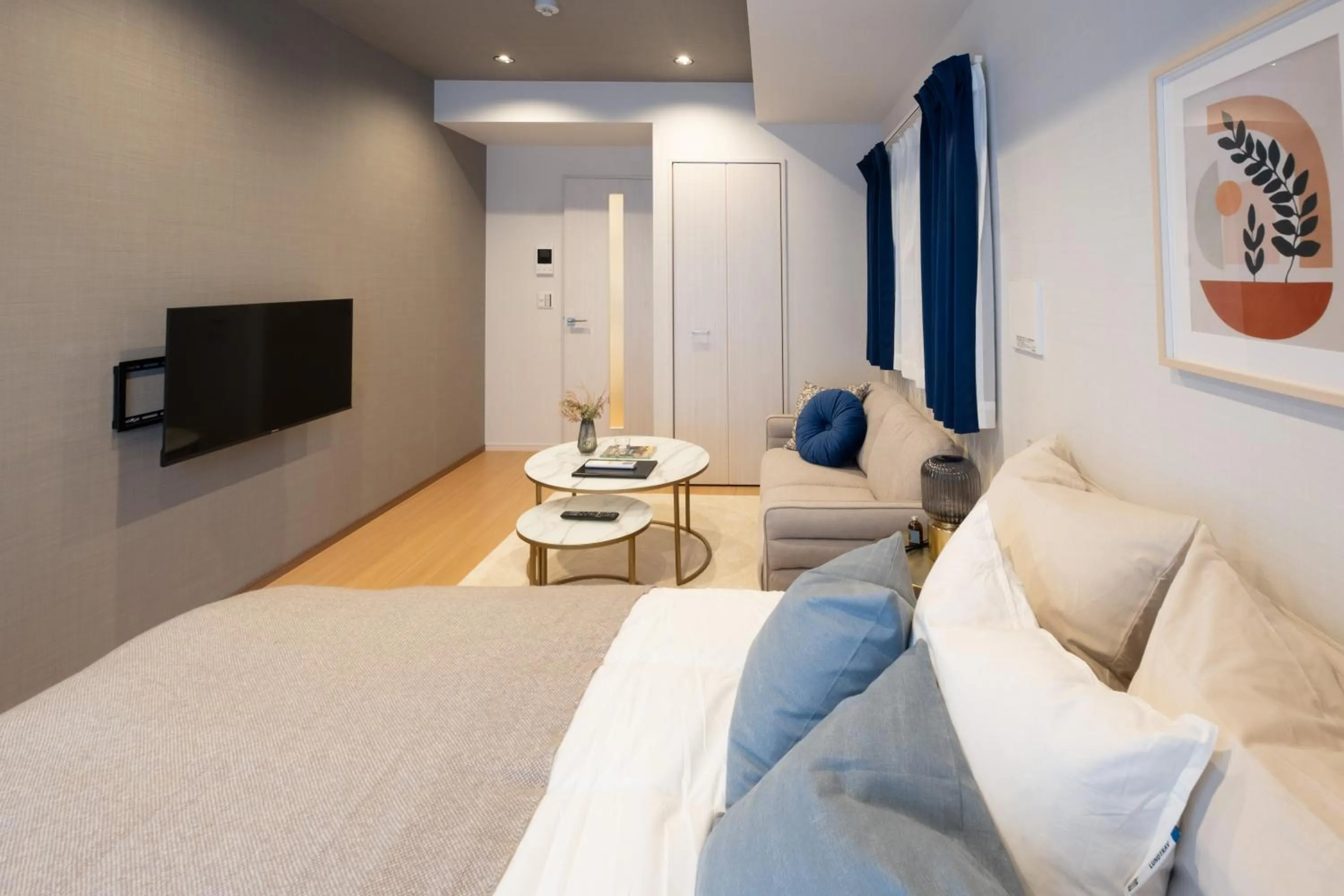 Bedroom, Bed in Ken's Place麻布East