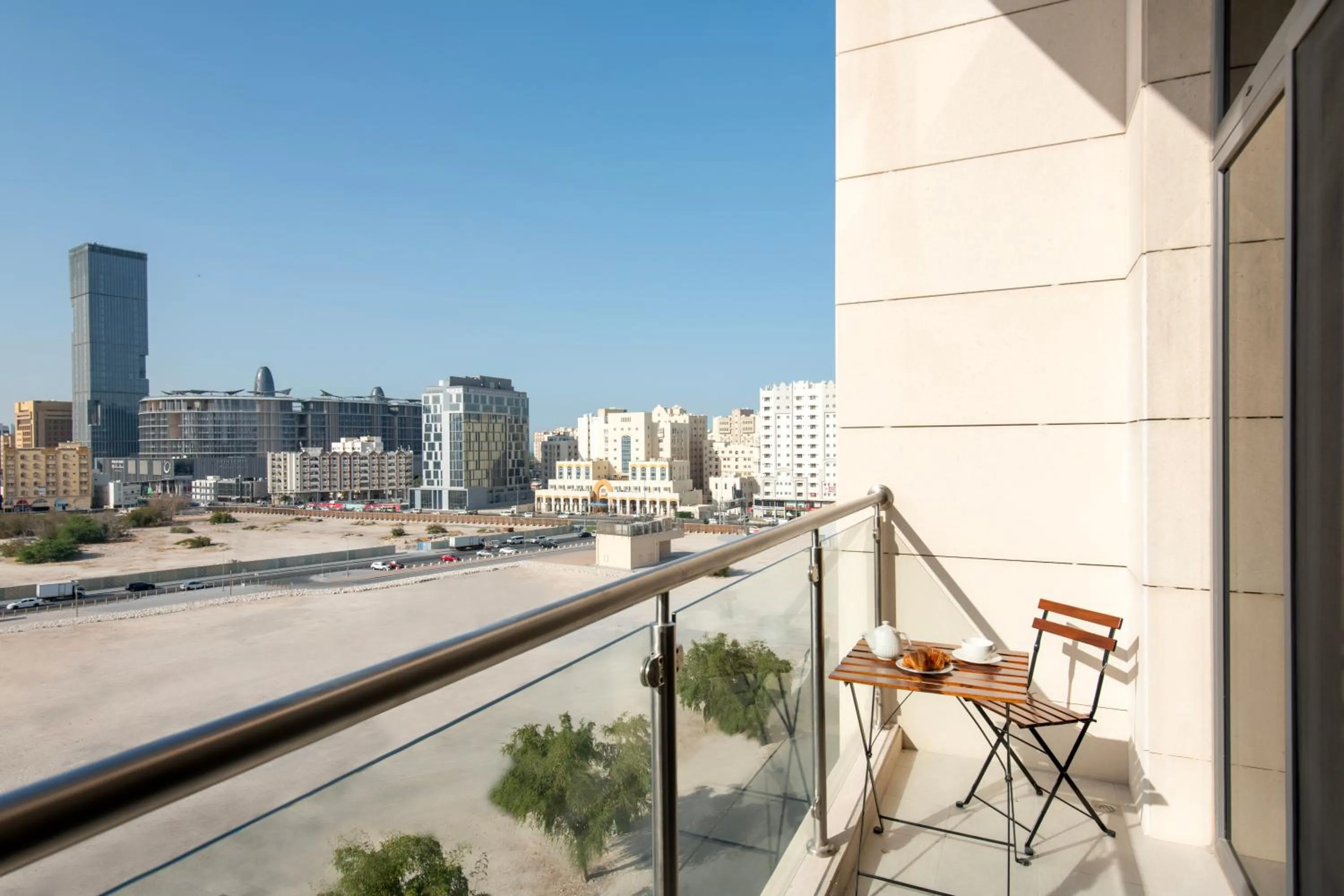 Patio in Marriott Executive Apartments Doha, Le Mirage City Walk