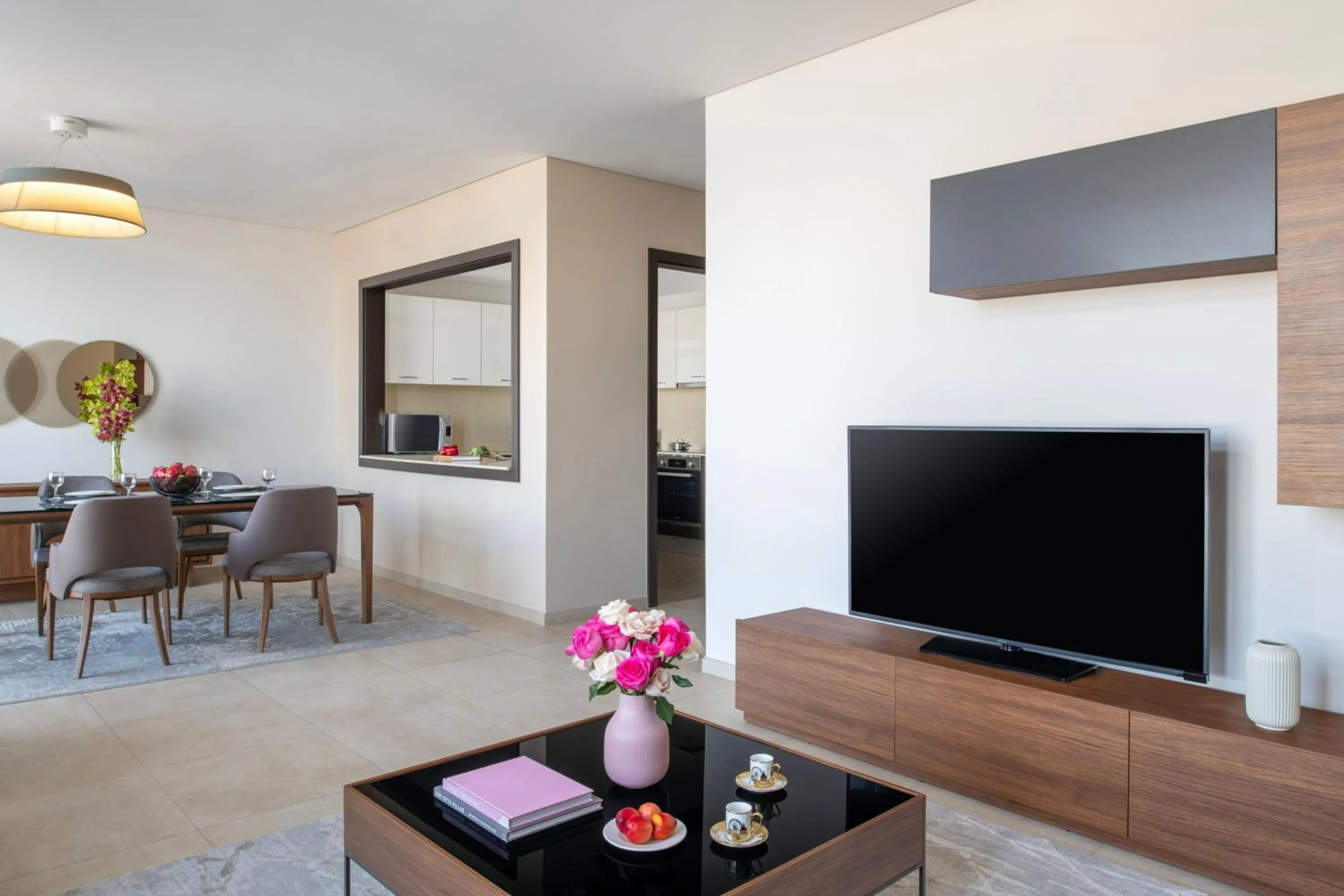 Photo of the whole room in Marriott Executive Apartments Doha, Le Mirage City Walk