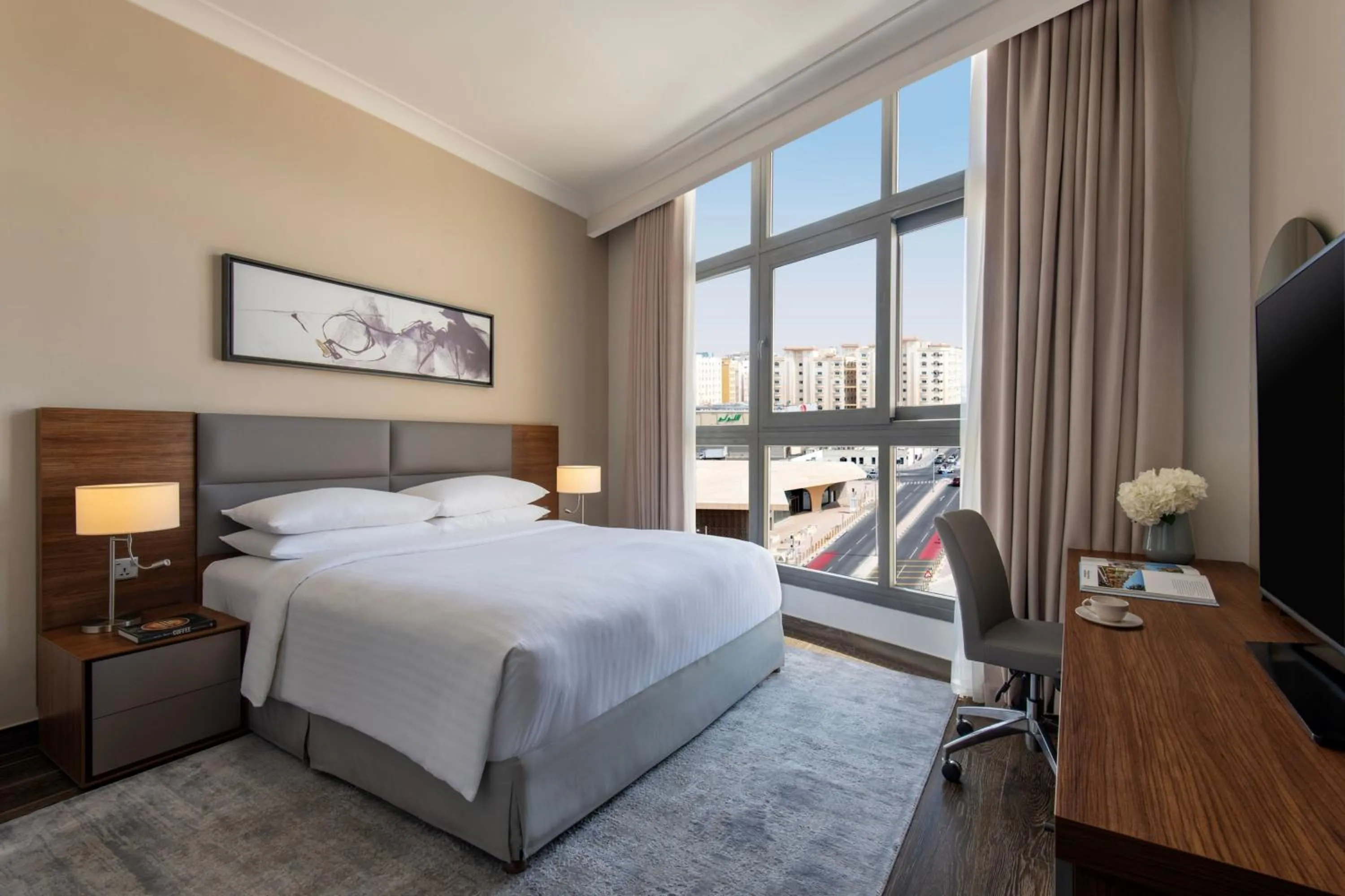 Photo of the whole room, Bed in Marriott Executive Apartments Doha, Le Mirage City Walk