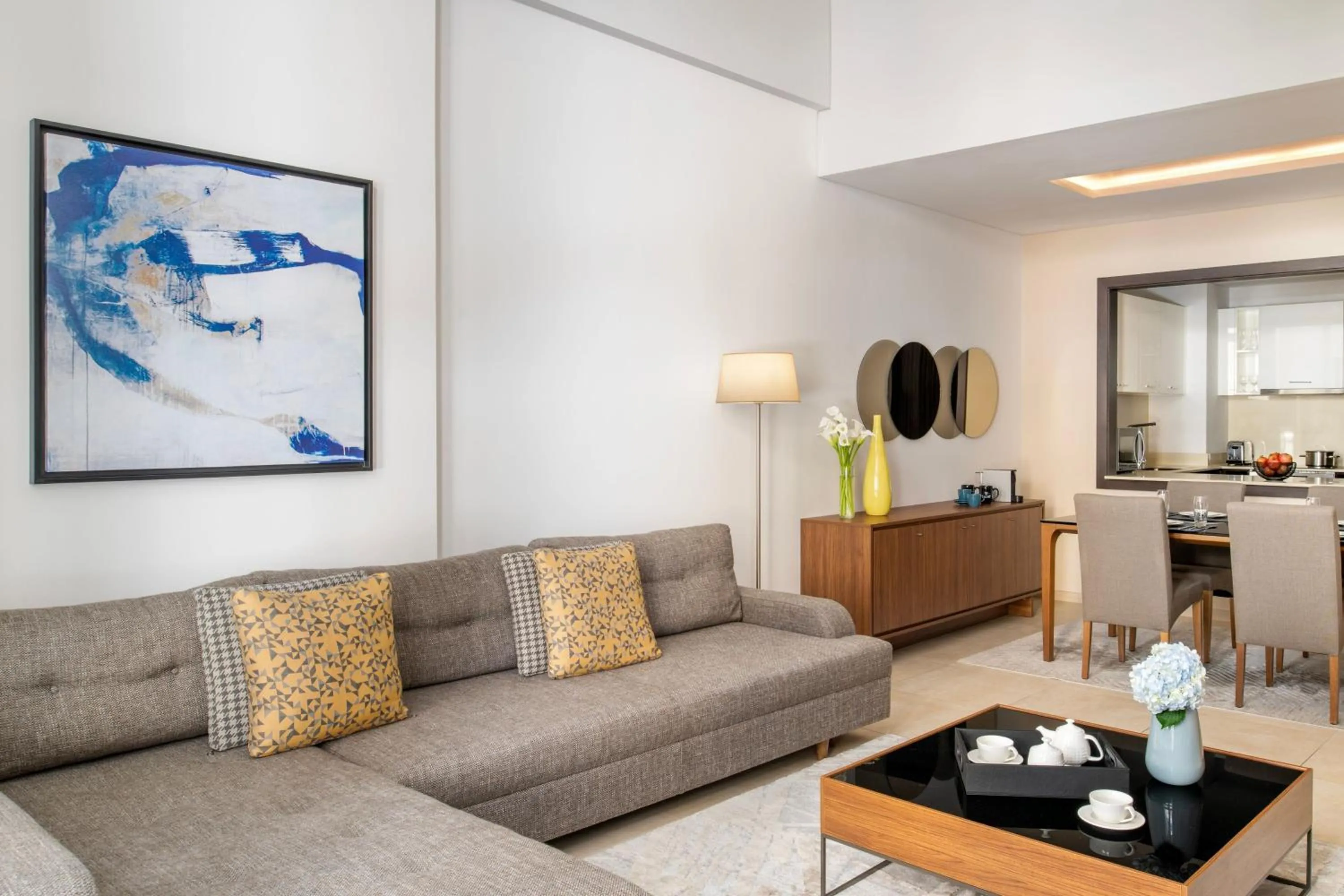 Photo of the whole room in Marriott Executive Apartments Doha, Le Mirage City Walk