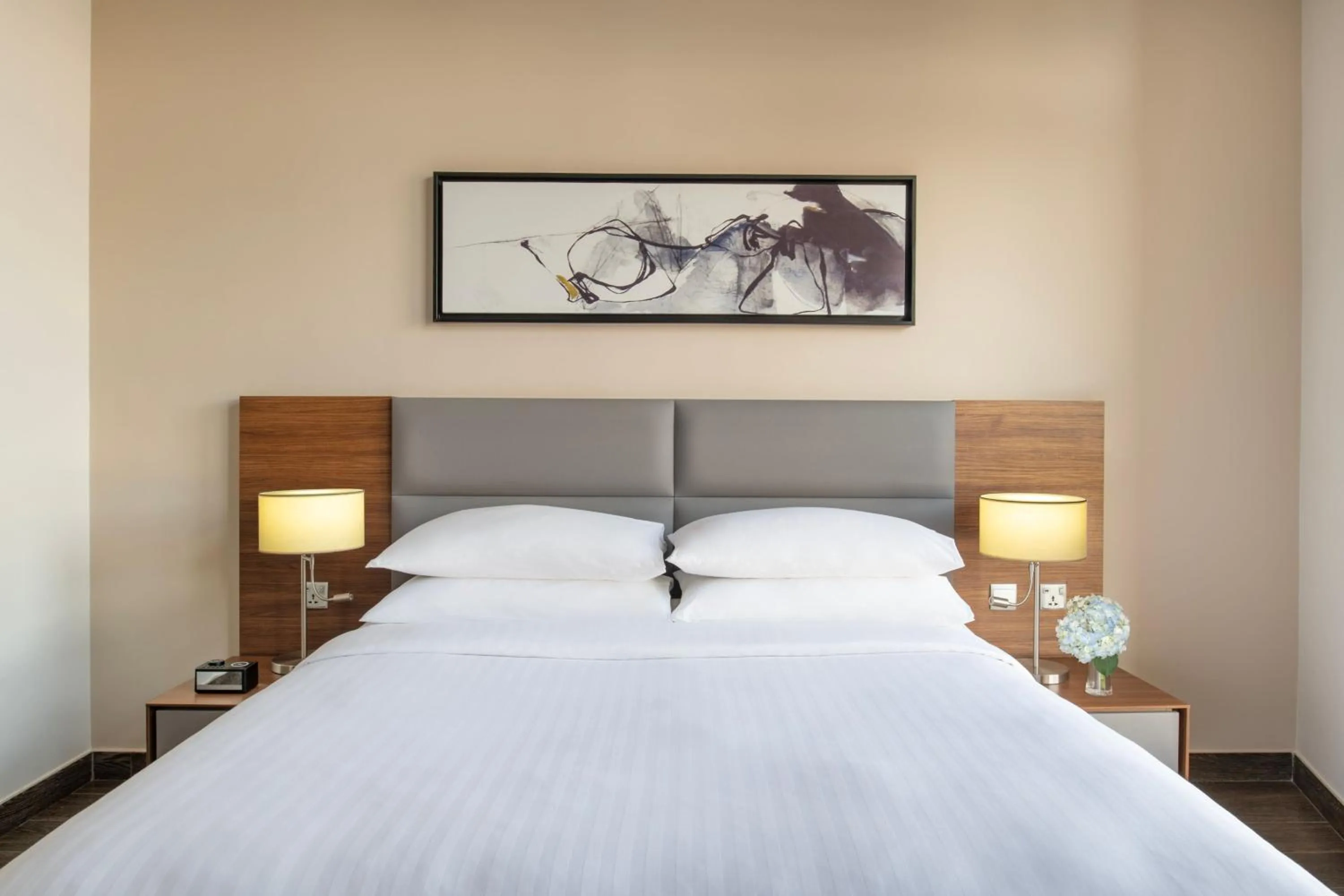 Photo of the whole room, Bed in Marriott Executive Apartments Doha, Le Mirage City Walk