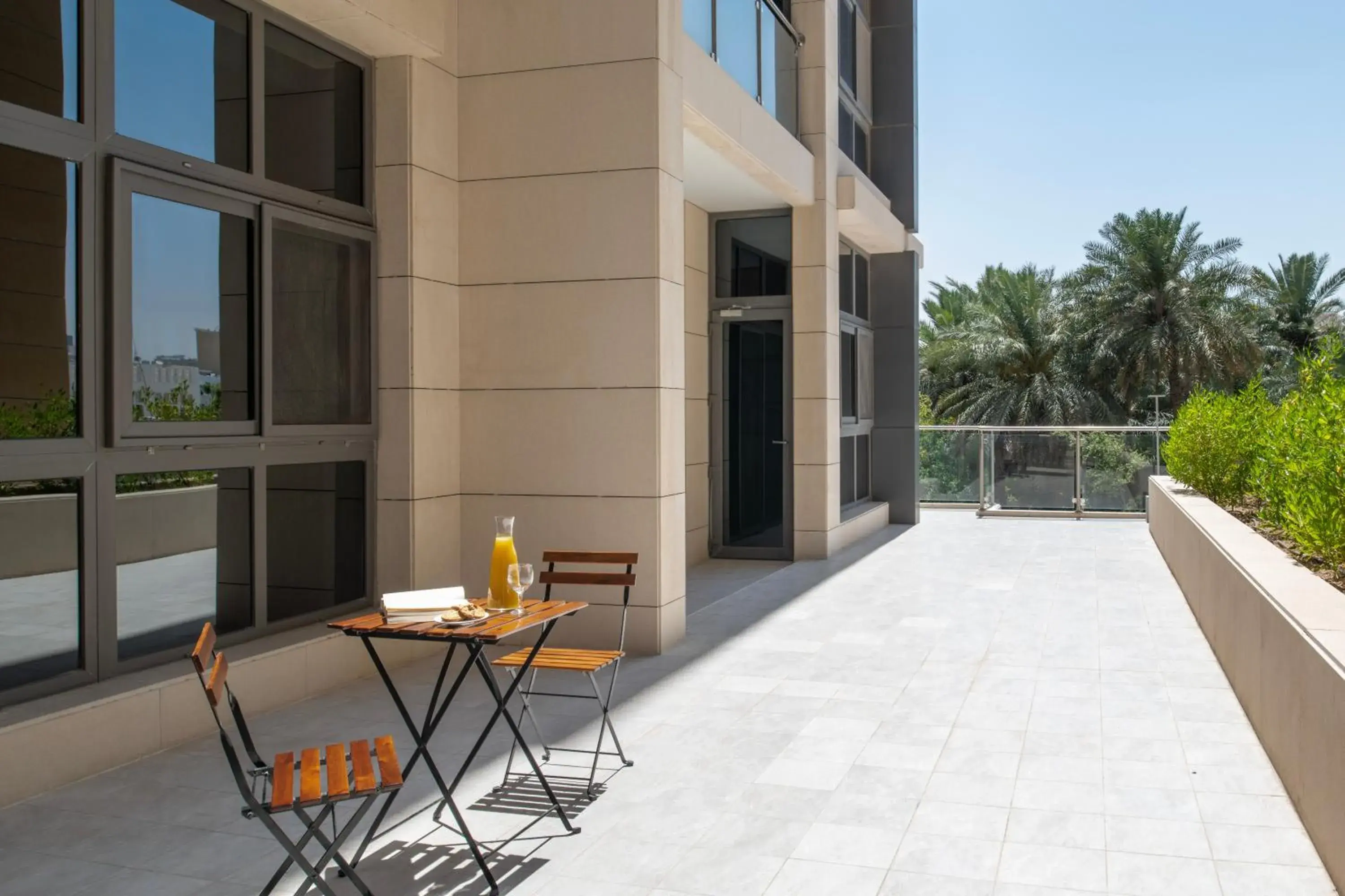 Two-Bedroom Suite with Veranda in Marriott Executive Apartments Doha, Le Mirage City Walk Two-Bedroom Suite with Veranda in Marriott Executive Apartments Doha, Le Mirage City Walk