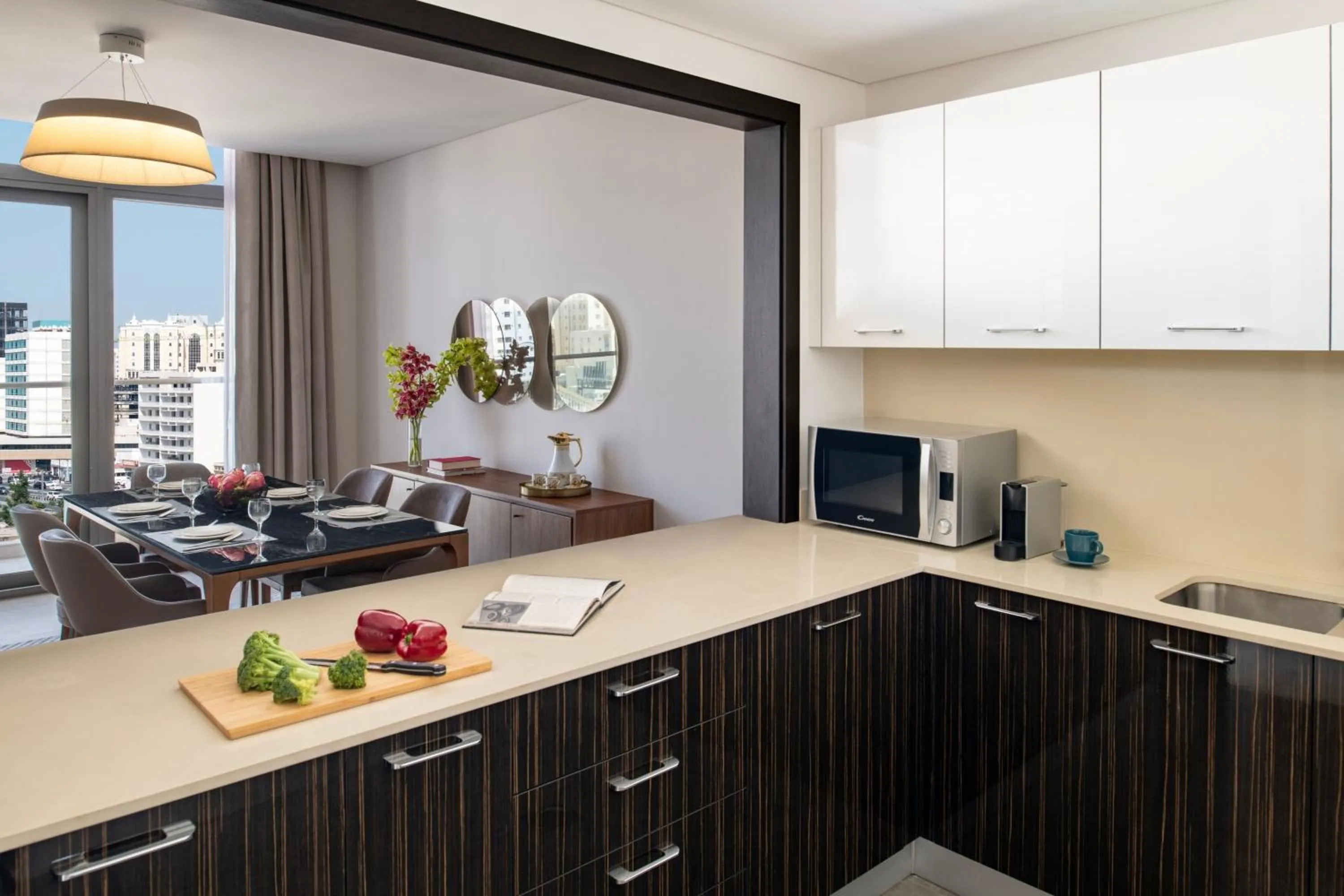 Photo of the whole room in Marriott Executive Apartments Doha, Le Mirage City Walk