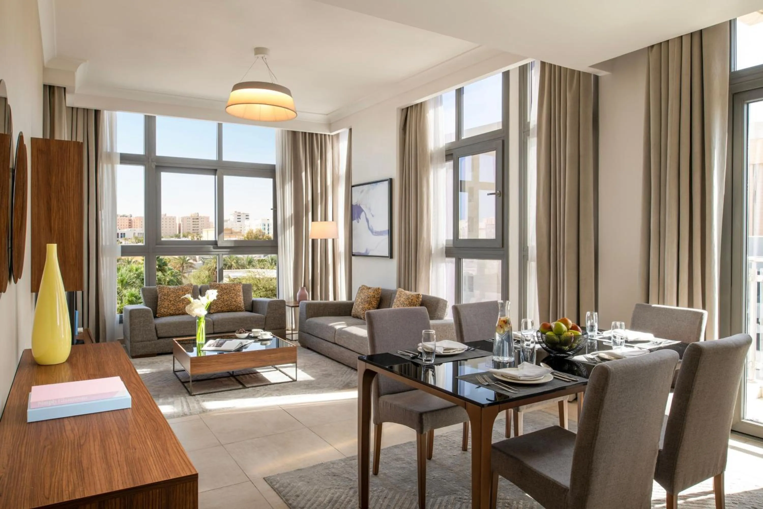 Photo of the whole room in Marriott Executive Apartments Doha, Le Mirage City Walk