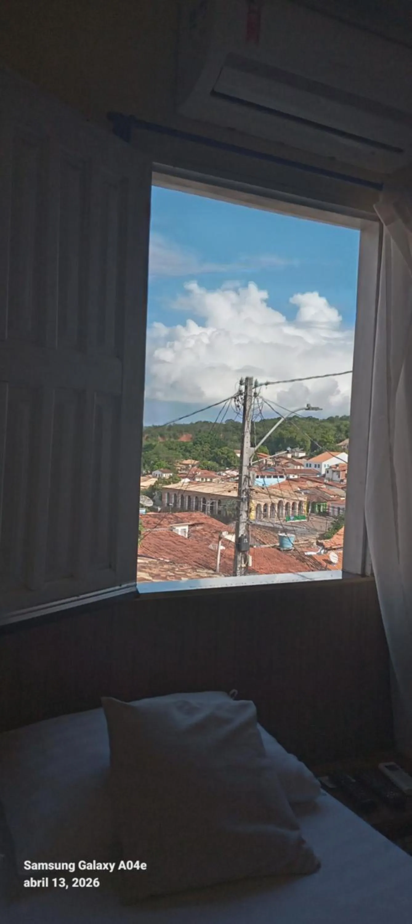 View (from property/room), Bed in Pousada Villas Colossos